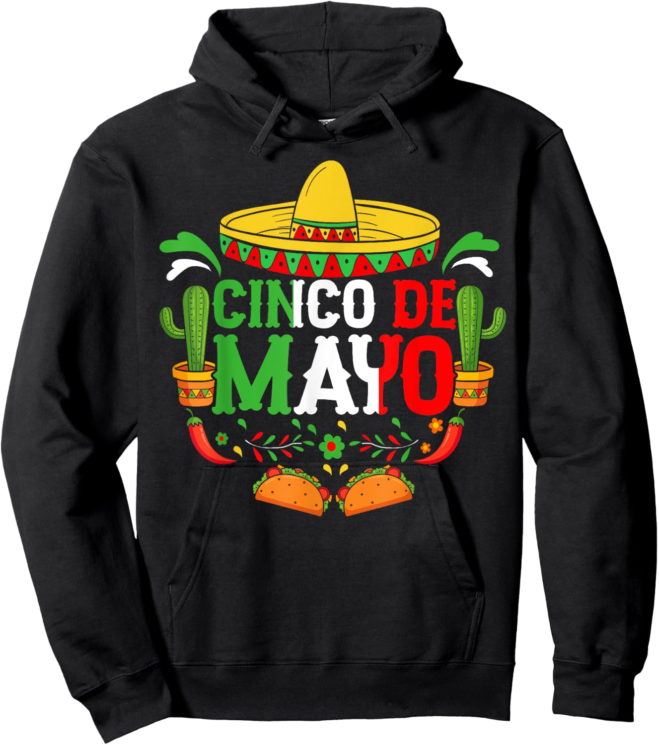 Cinco De Mayo Lets Fiesta Squad 5 De Mayo Mexican Men Women Hoodie - Hoodie | Black