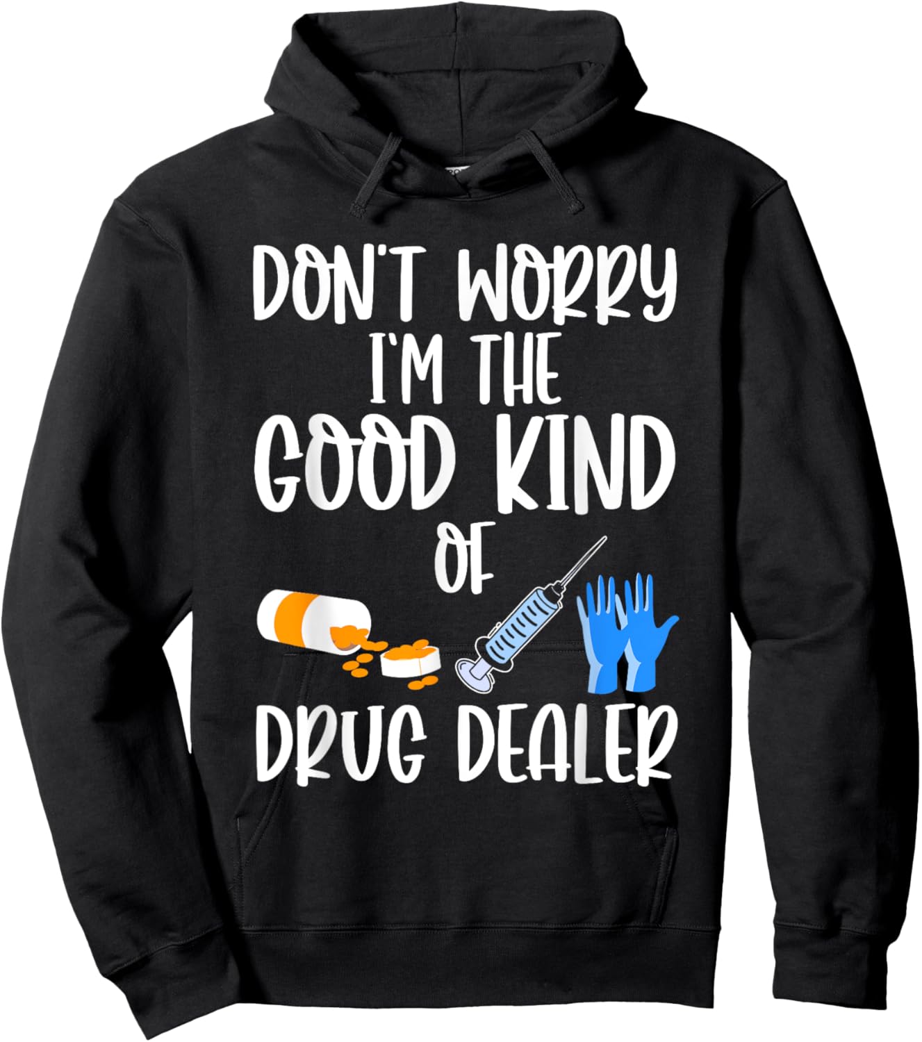 Medication Aide Med Aide Funny Pharmacy Technicians Hoodie - Hoodie | Black