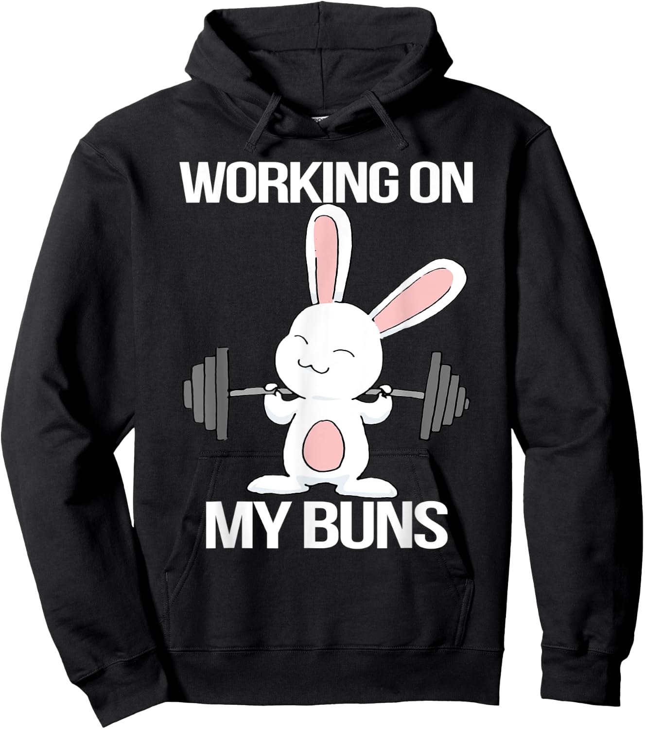 Working On My Buns for a Workout Fan Hoodie - Hoodie | Black