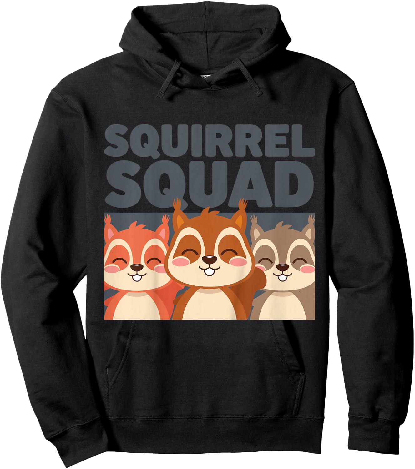 Kids Squirrel Kids Hoodie - Hoodie | Black