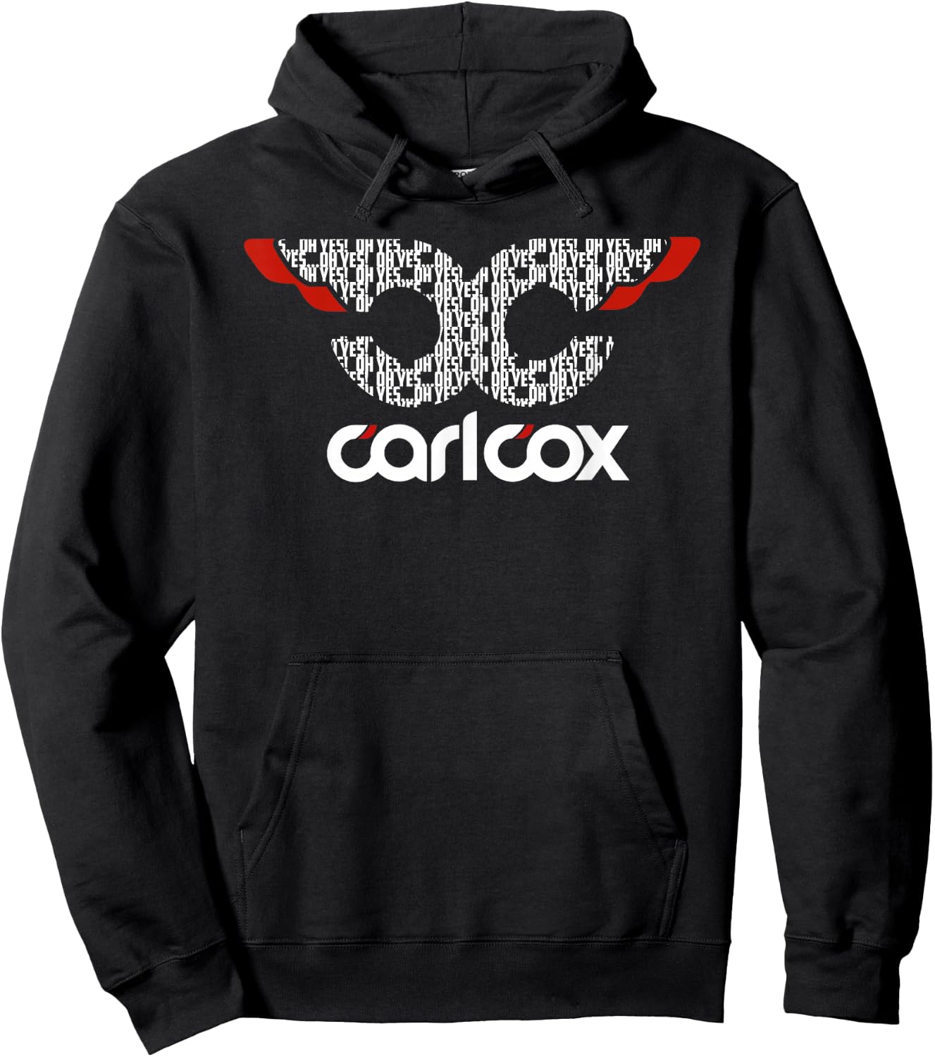 Carl Cox CC Oh Yes White Wings Hoodie - Hoodie | Black