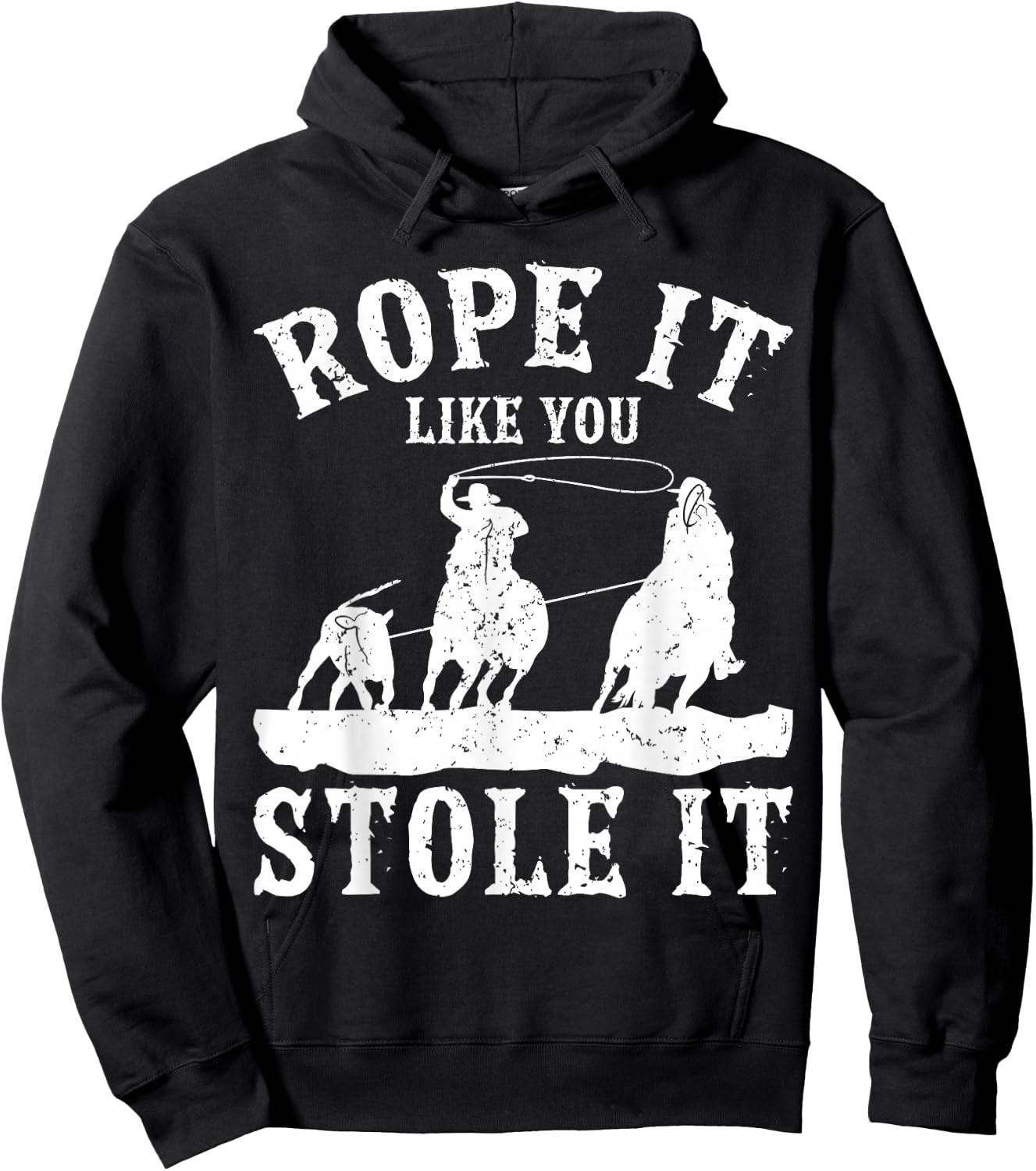 Calf Roping Hoodie - Hoodie | Black
