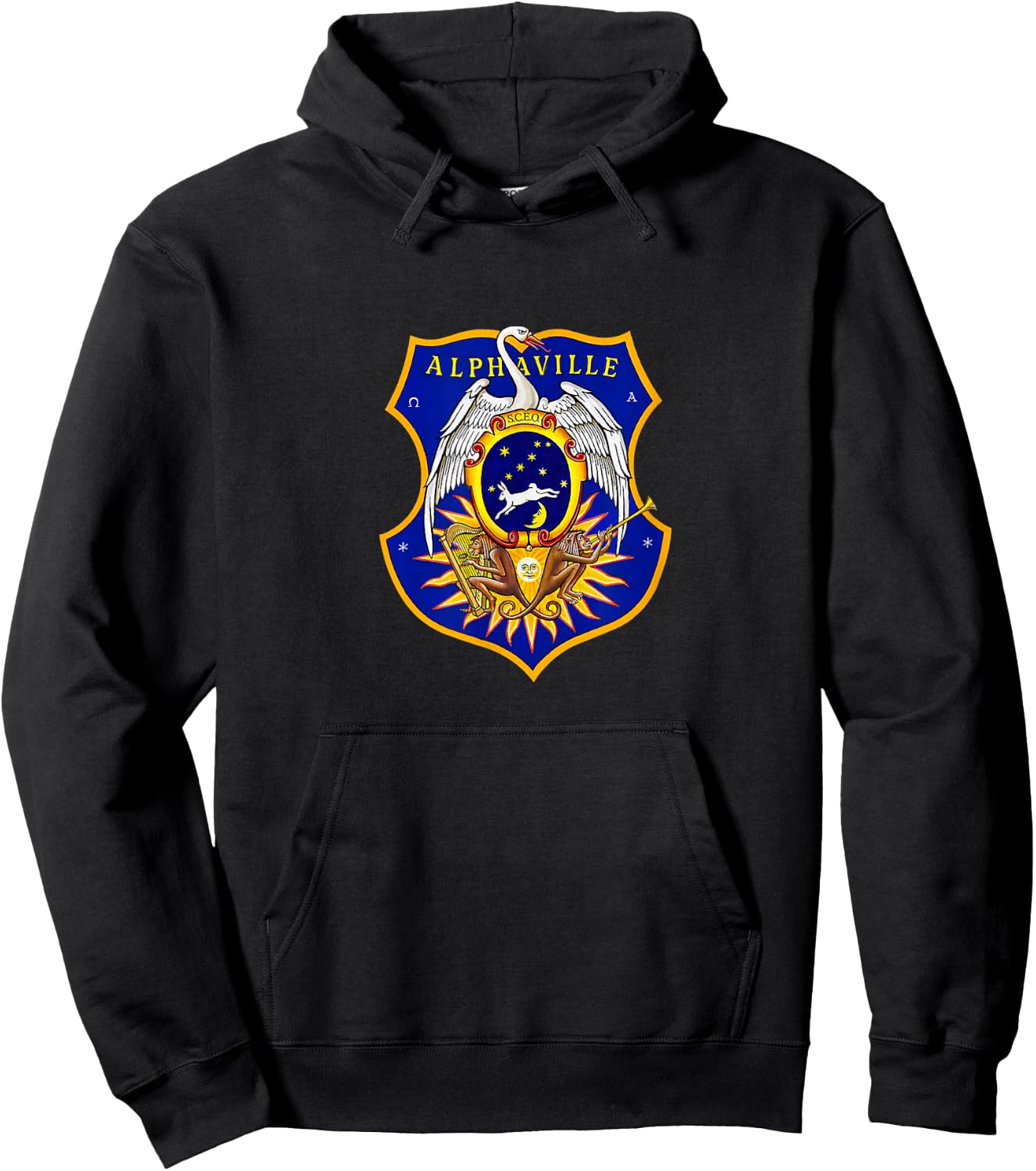 AV Swan Logo Hoodie - Hoodie | Black