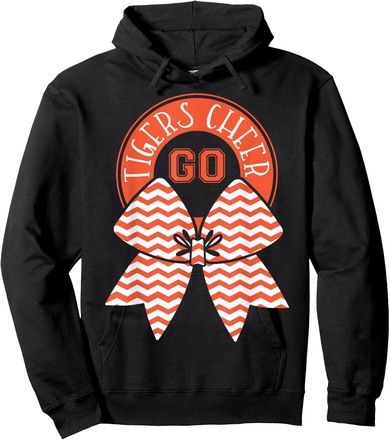 Go Cheer Tigers Football Hoodie - Hoodie | Black