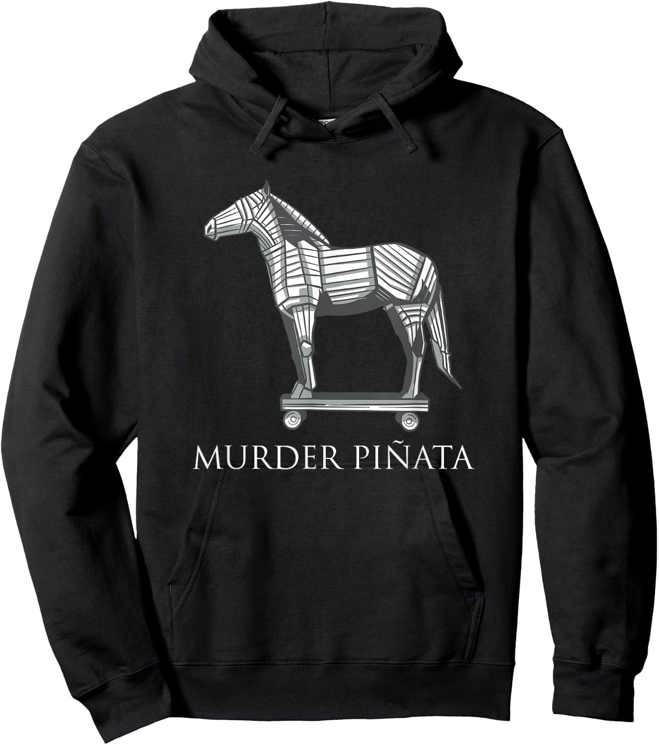 Murder Pinata Trojan Horse Greek History Mythology Hoodie - Hoodie | Black