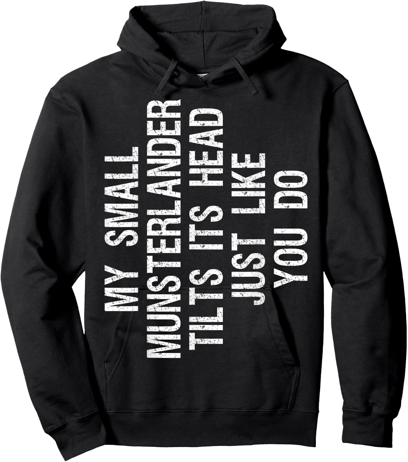 My Small Munsterlander Dog Tilts Its Head Funny Women Kids Hoodie - Hoodie | Black