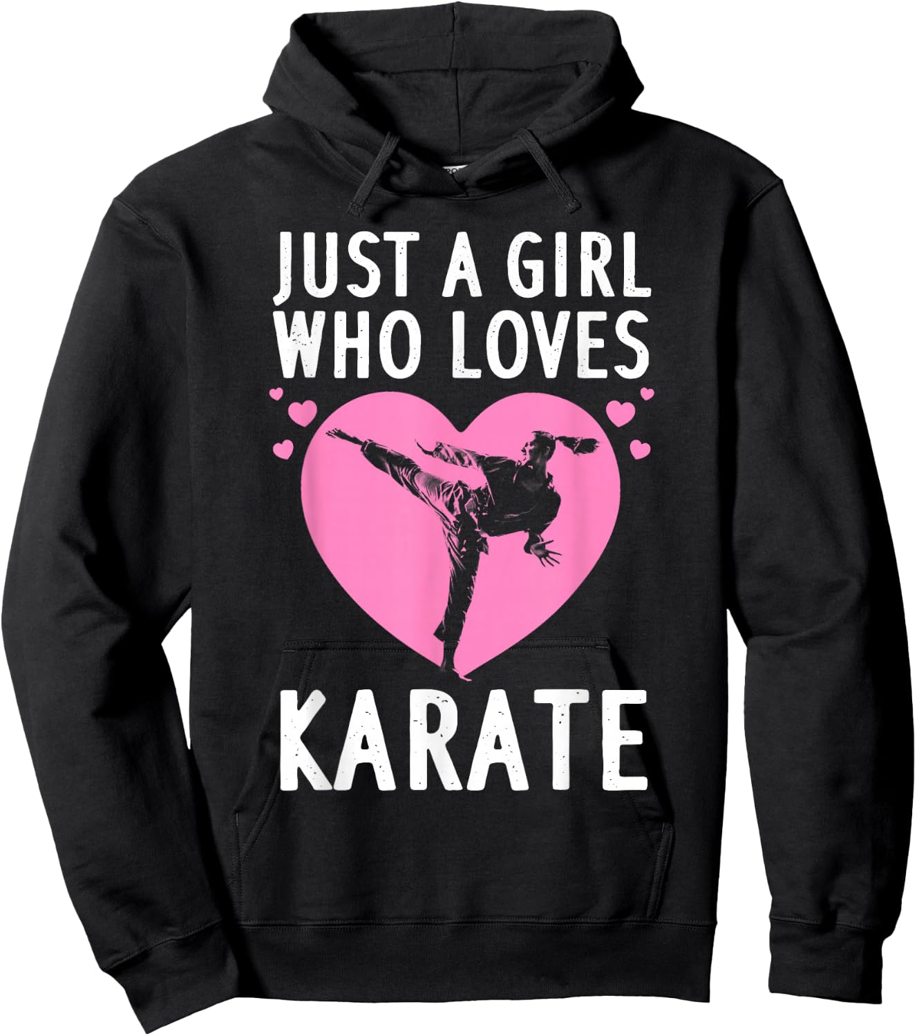 Funny Karate Girls Karate Black Belt Martial Arts Hoodie - Hoodie | Black