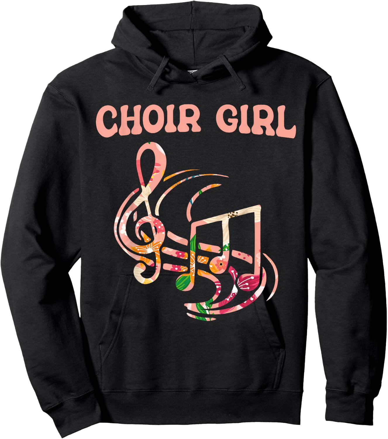 Choir Girl Singing Choir Rehearsal Choir Singer Choir Hoodie - Hoodie | Black