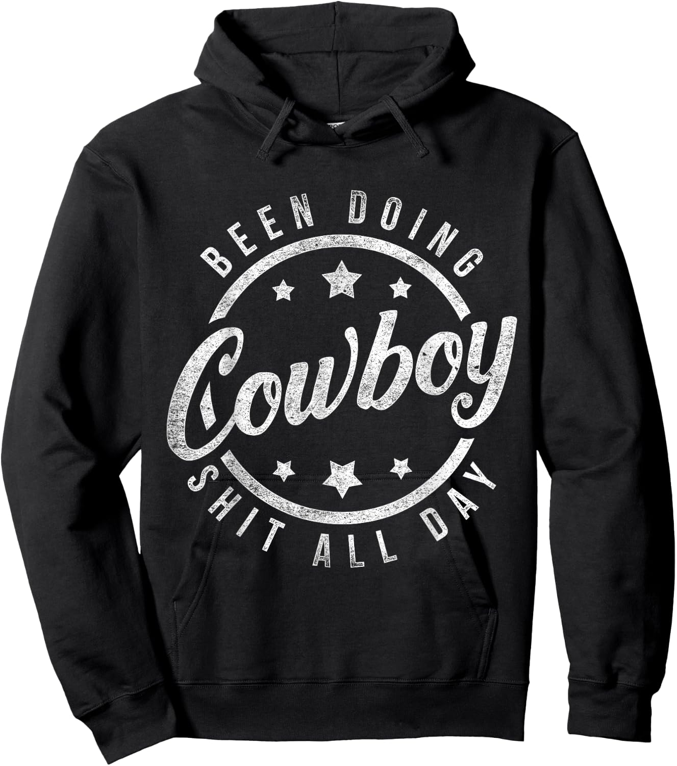Been Doing Cowboy Shit All Day Cowboy Hoodie - Hoodie | Black