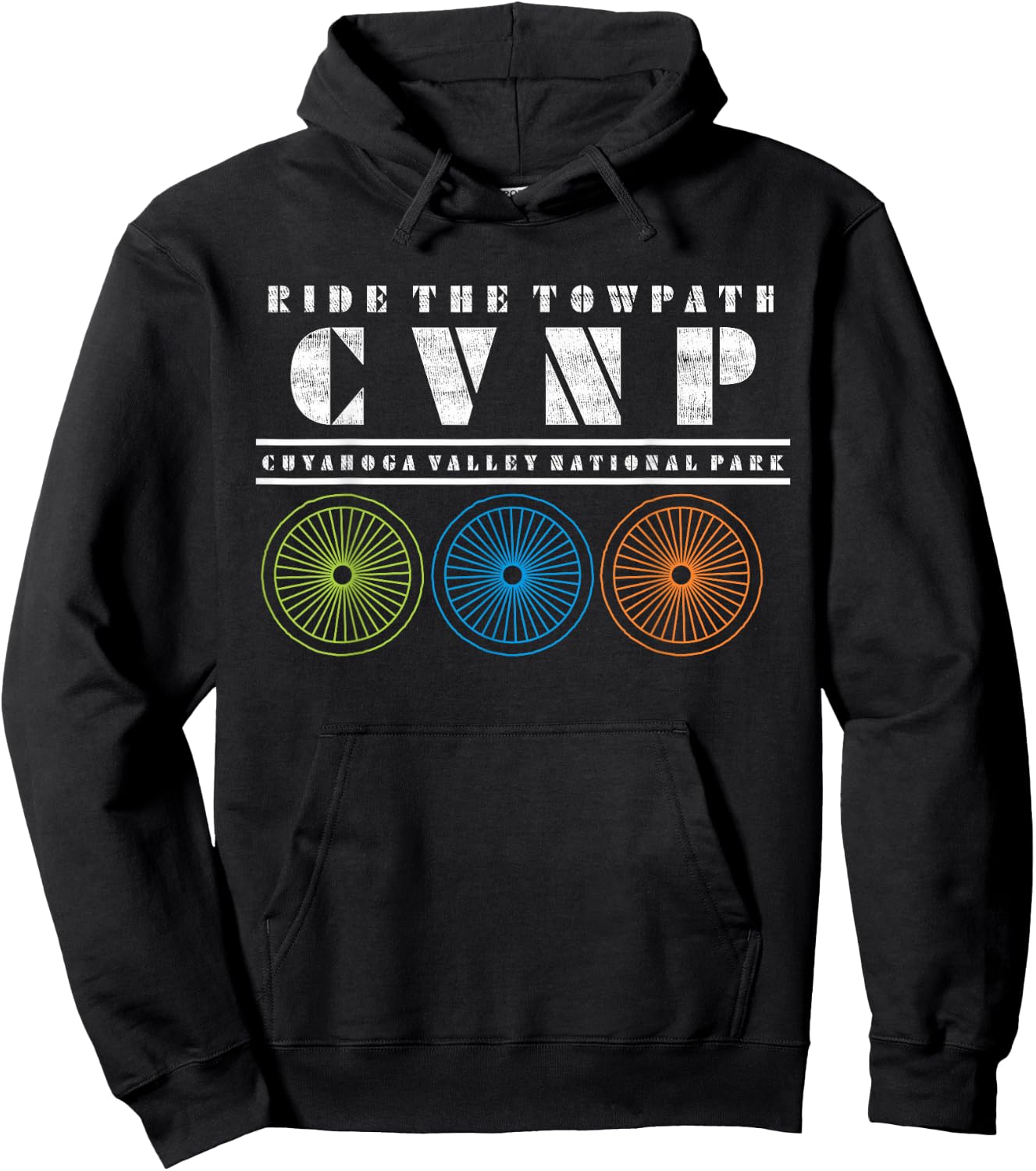 Ohio Biking Cycling Bicycling Nature Lover Family Souvenir Hoodie - Hoodie | Black