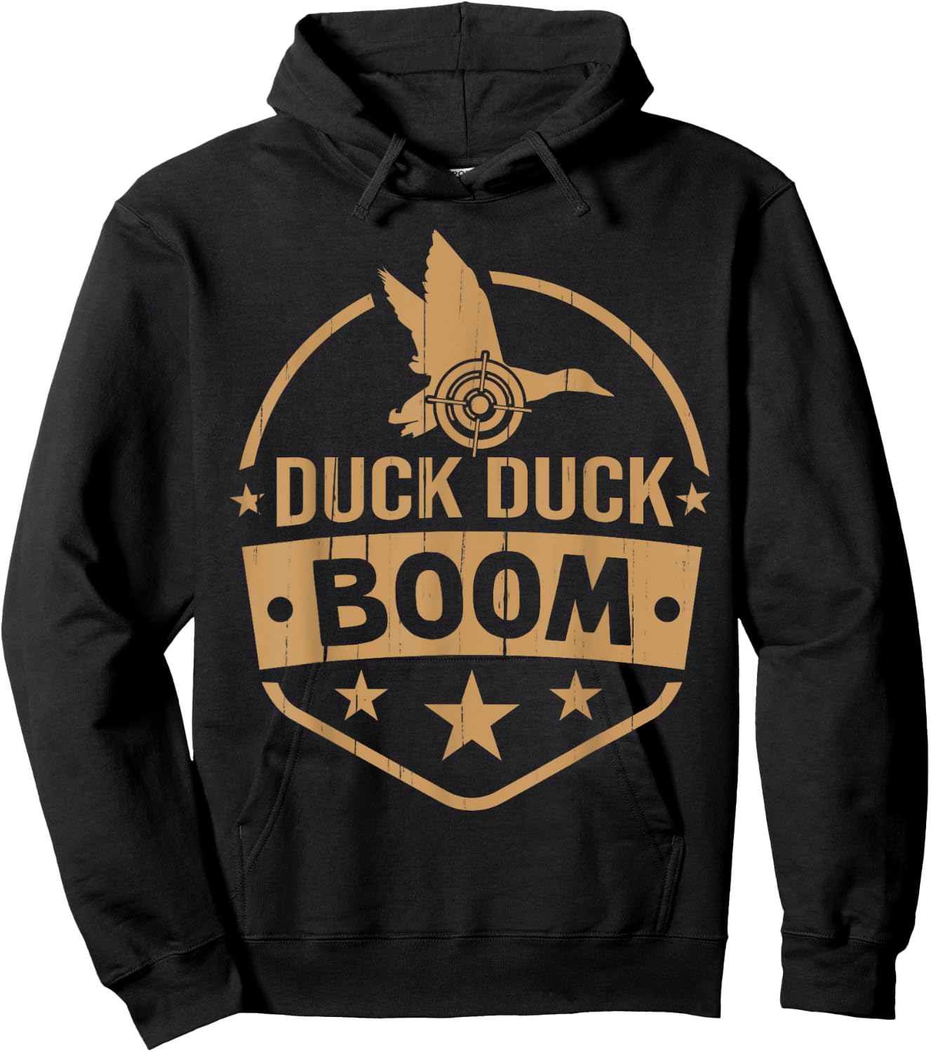 Duck Duck Boom Duck Hunting Hoodie - Hoodie | Black