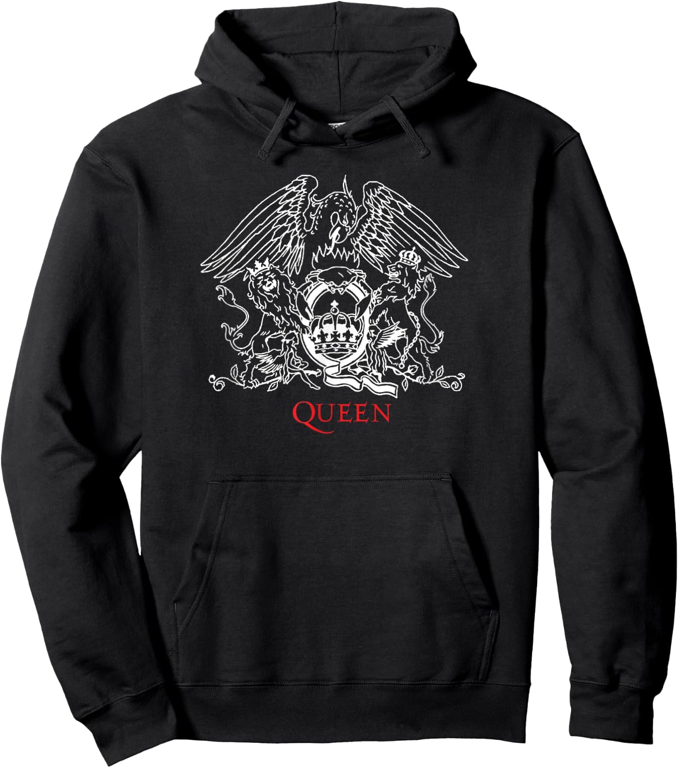 Official Queen Crest , blue Hoodie - Hoodie | Black