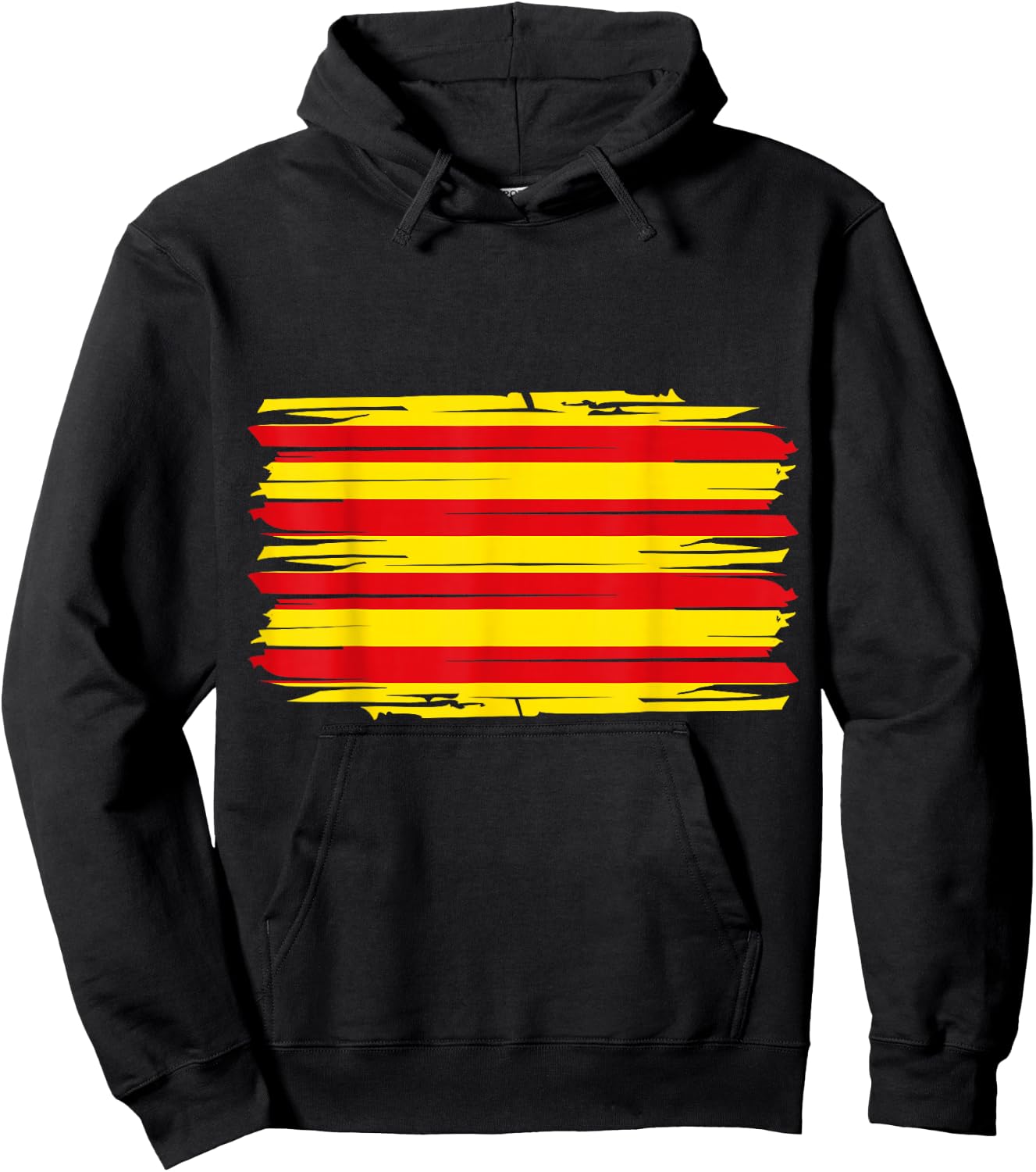 Catalan Flag , Black, S Hoodie - Hoodie | Black
