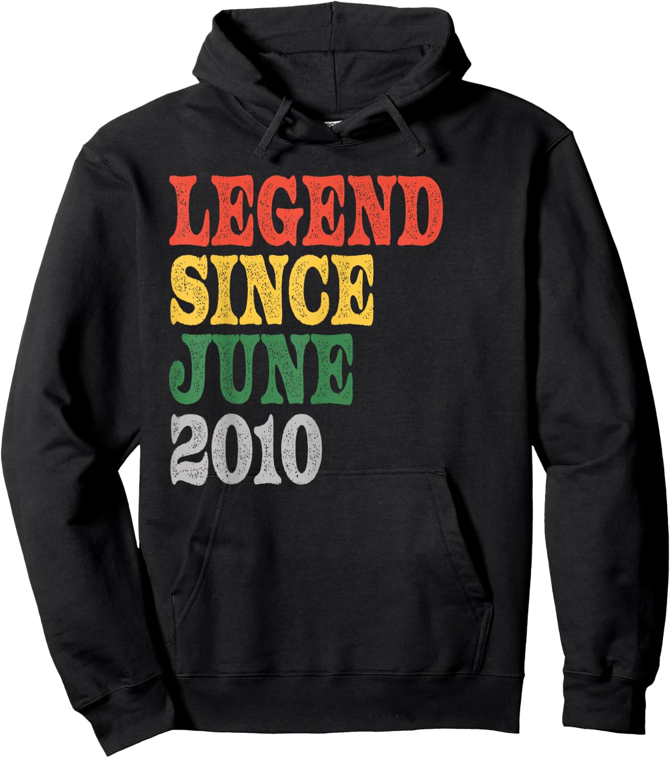 Legend Since June 2010 Birthday Hoodie - Hoodie | Black