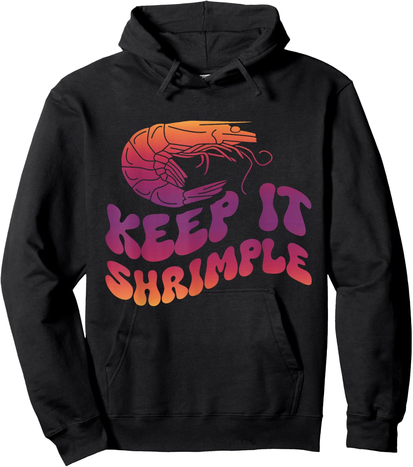 Keep It Shrimple Hoodie - Hoodie | Black