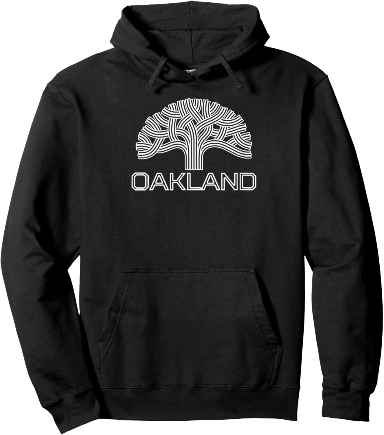 Oakland - Oak Tree Design Hoodie - Hoodie | Black