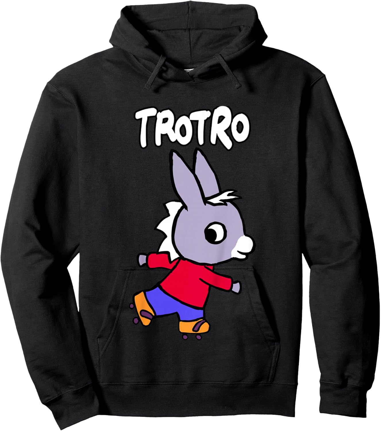Trotro: Cute Little Donkey Learning Adventure Hoodie - Hoodie | Black