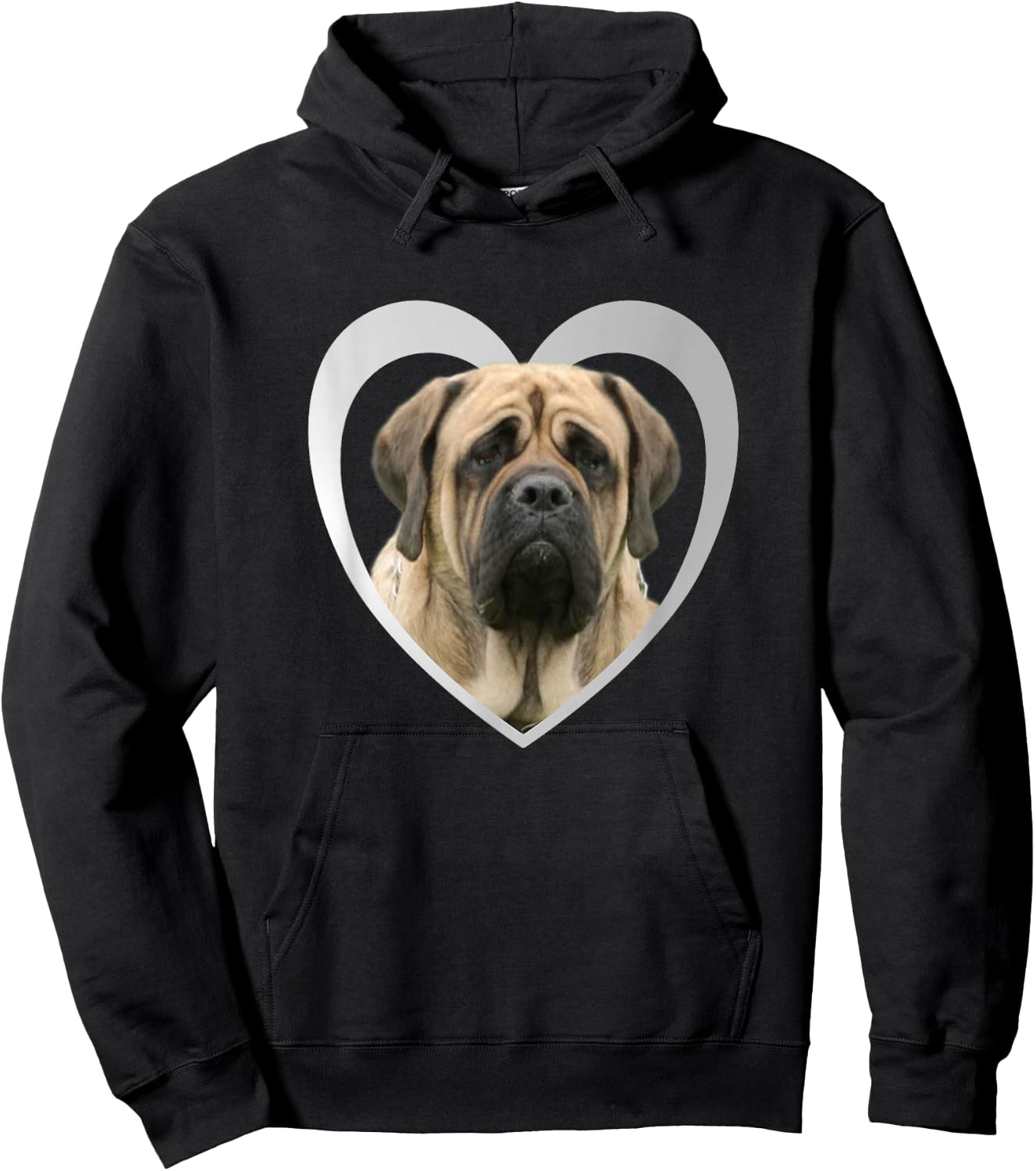 English Mastiff - Dog Heart Lover - English Mastiff Hoodie - Hoodie | Black