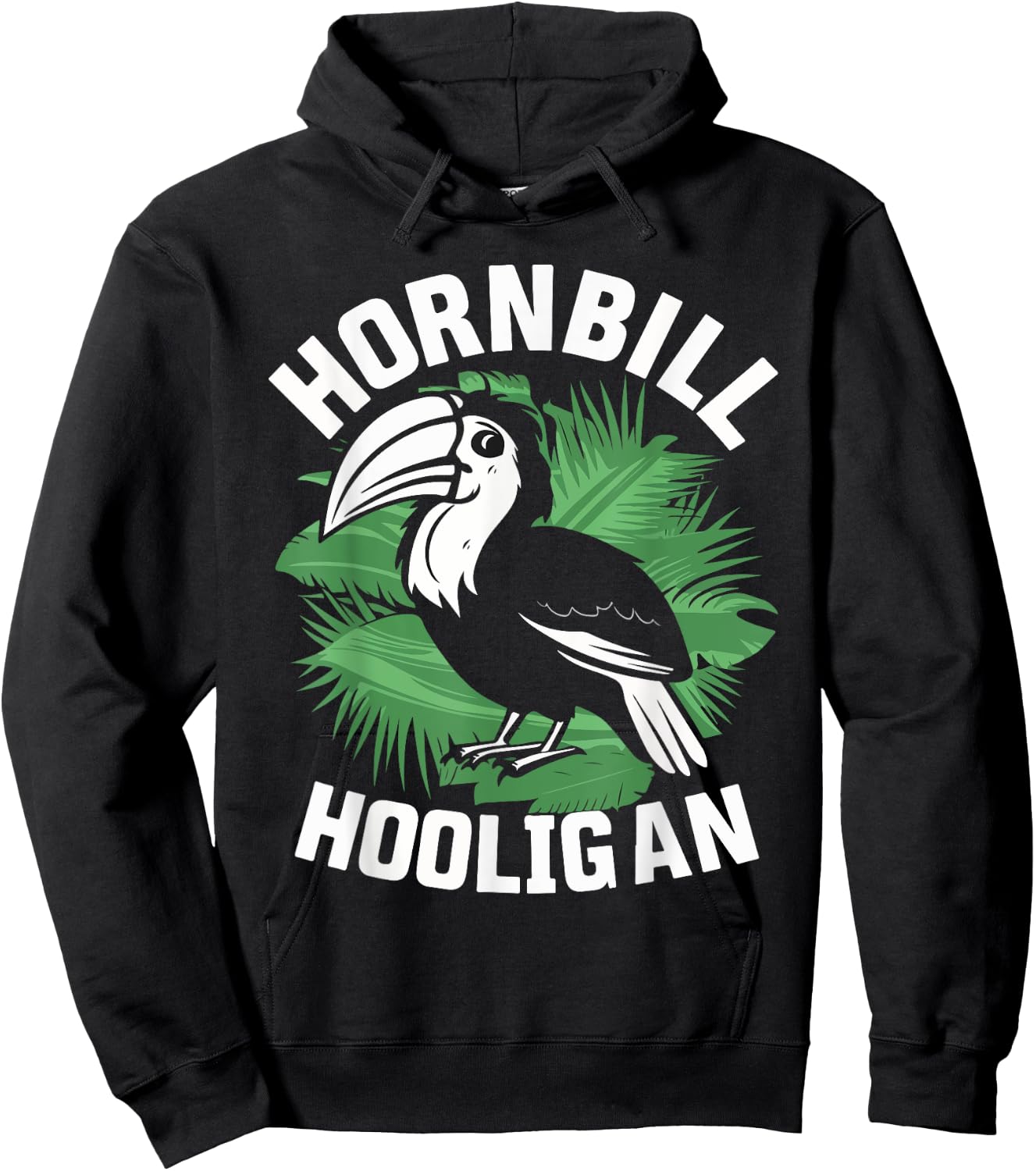 Hornbill Bird Watcher Hoodie - Hoodie | Black