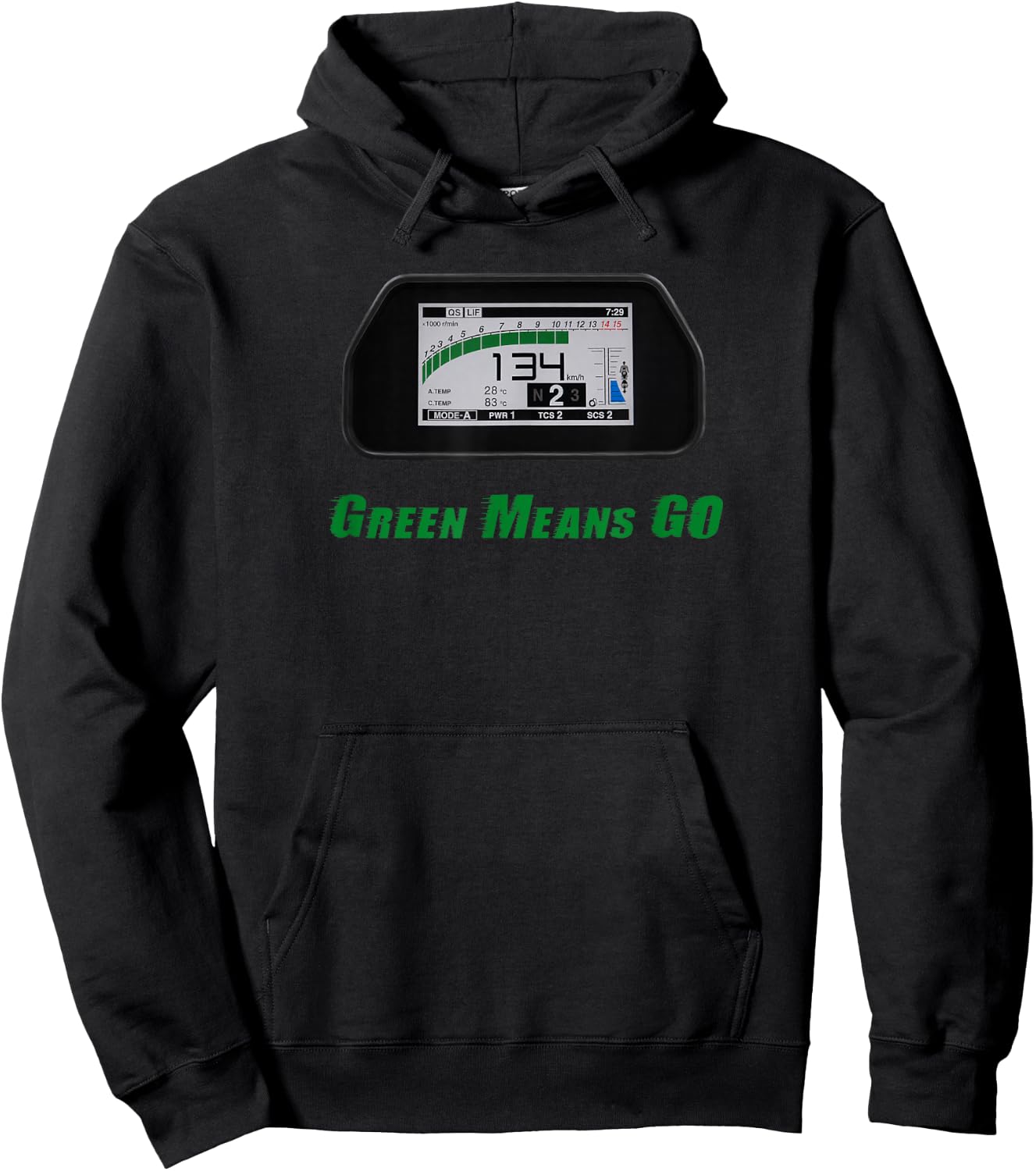 Fun Motorcycle Hoodie - Hoodie | Black