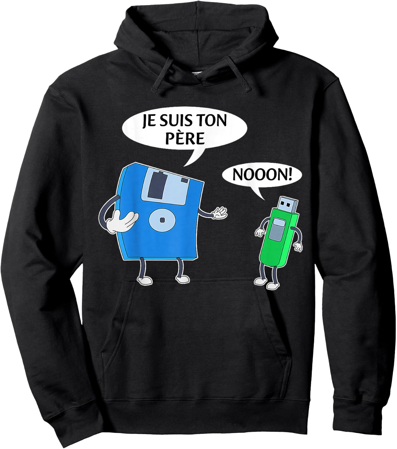 It's funny, I'm your father, the geek of USB sticks and d , Black, S Hoodie - Hoodie | Black