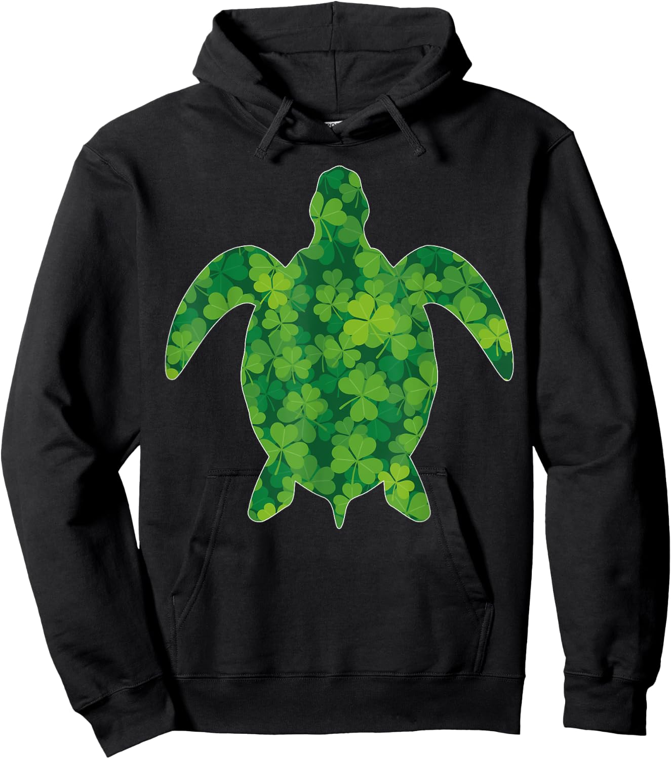 Irish Turtles St Patricks Day Shamrock Boys Women Kids Men Hoodie - Hoodie | Black