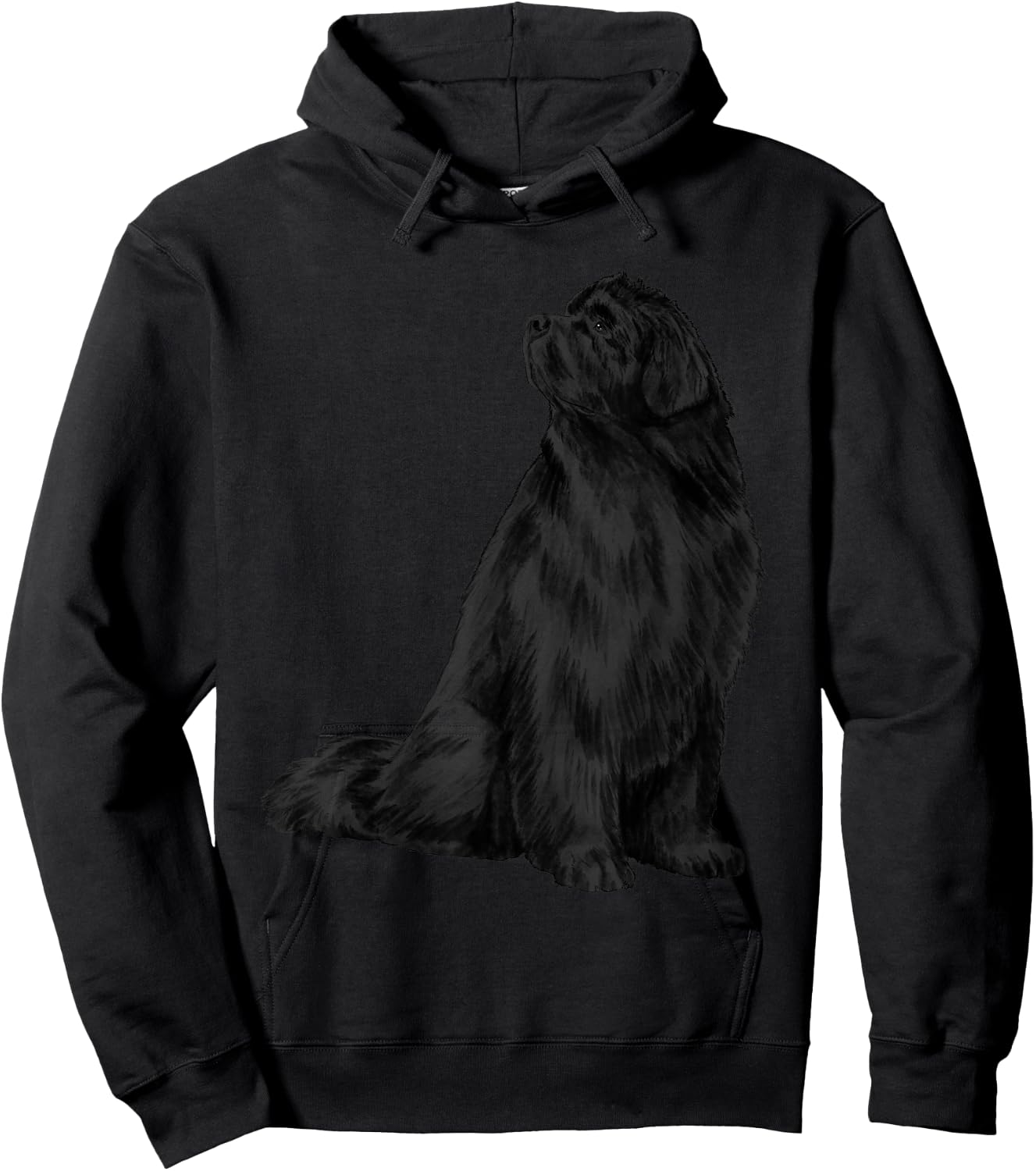 Newfoundland Dog Gifts Sitting Newfie Dog Newfoundland Hoodie - Hoodie | Black