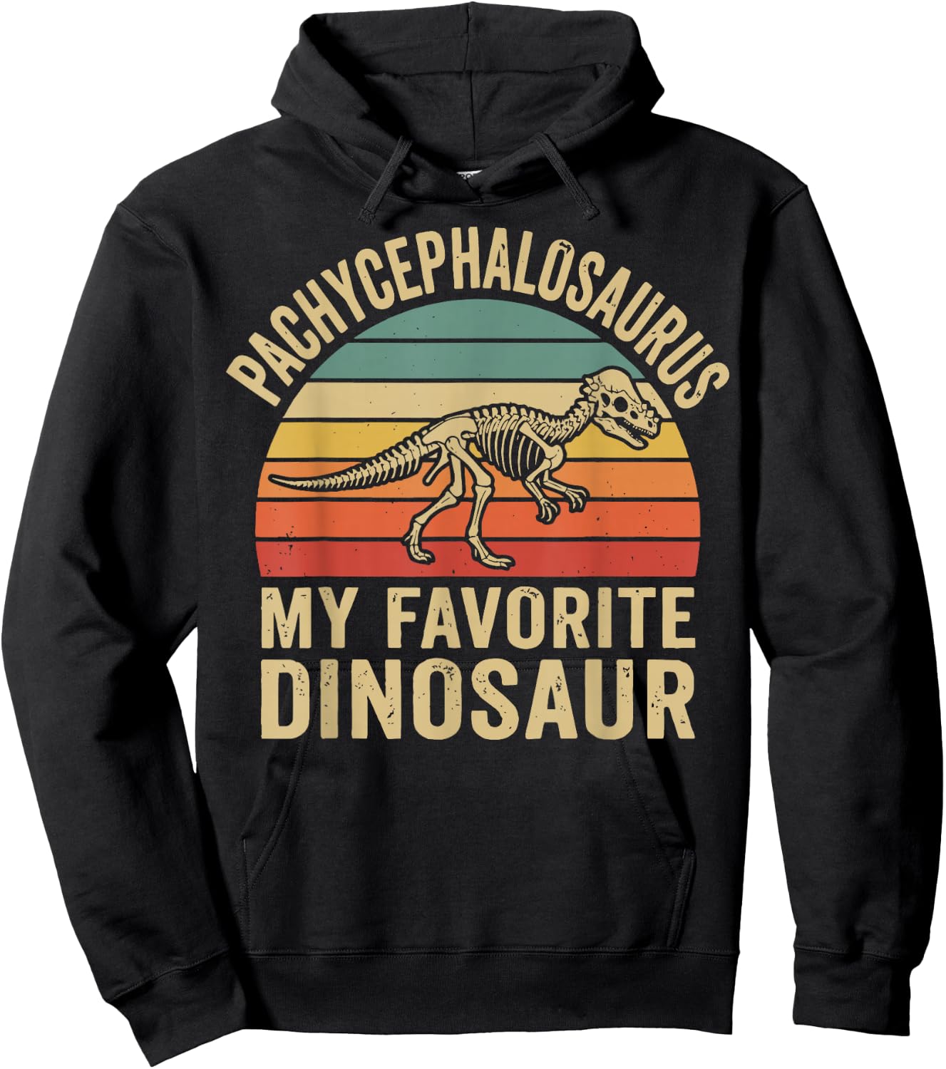 Pachycephalosaurus My Favorite Dinosaur Hoodie - Hoodie | Black