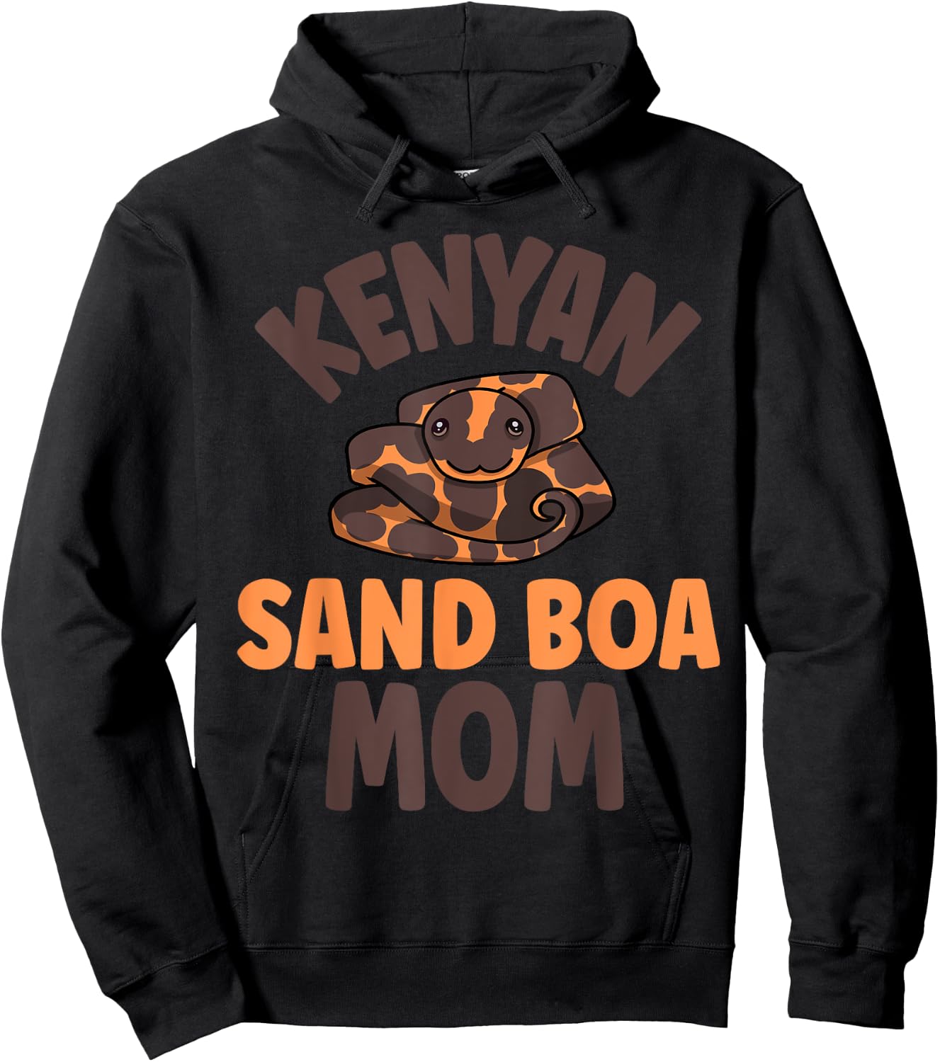 Cute Boa Owner Kenyan Sand Boa Mom Hoodie - Hoodie | Black