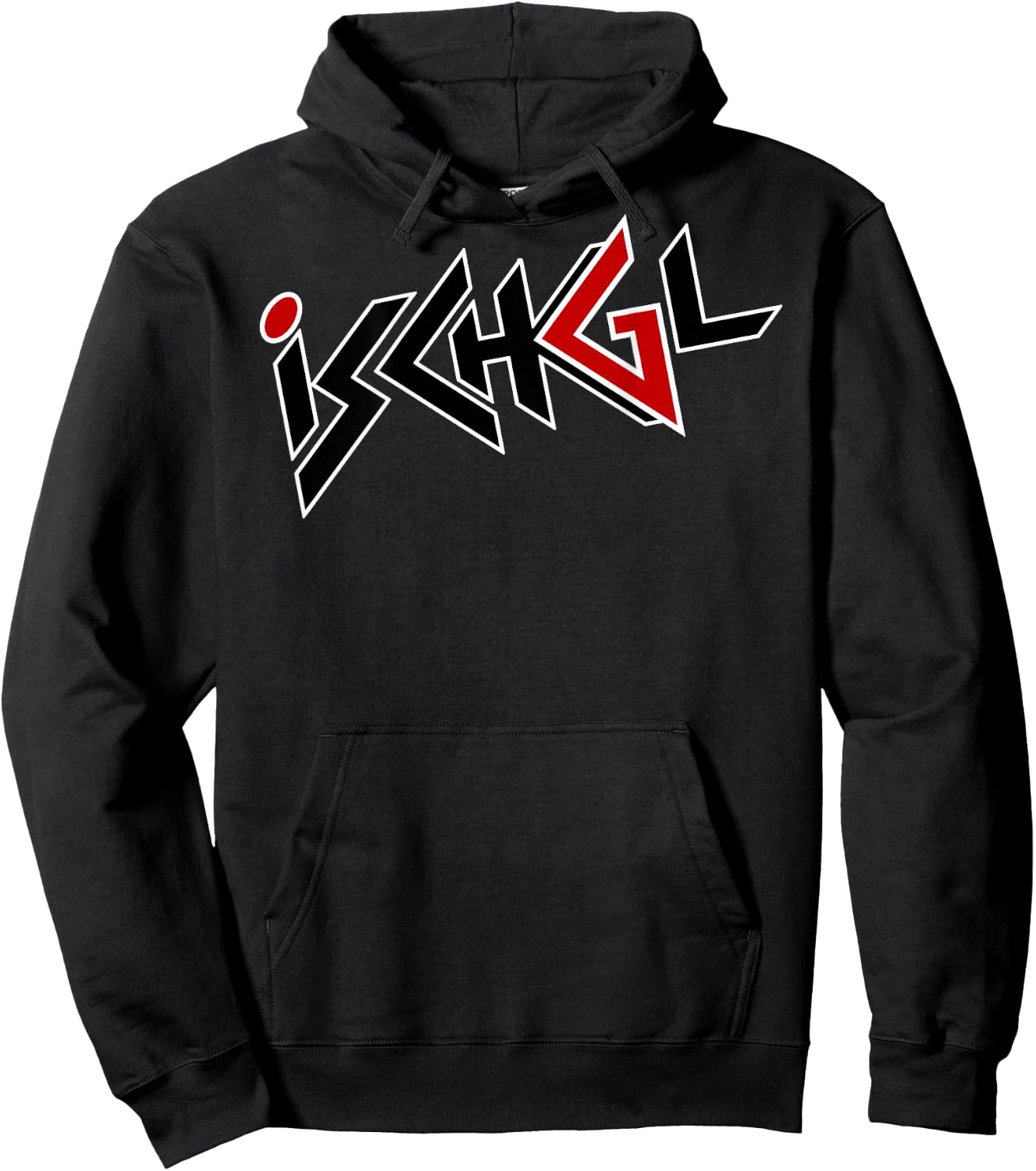 Ischgl Design with Original Lettering , black Hoodie - Hoodie | Black