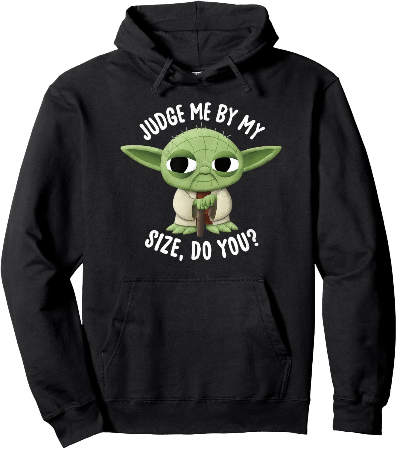 Star Wars Yoda Judge Me By My Size Do You? Hoodie - Hoodie | Black