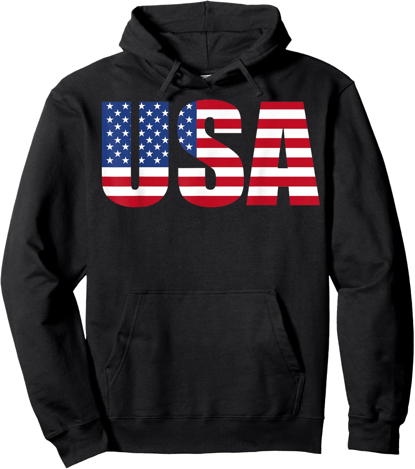 USA Hoodie - Hoodie | Black