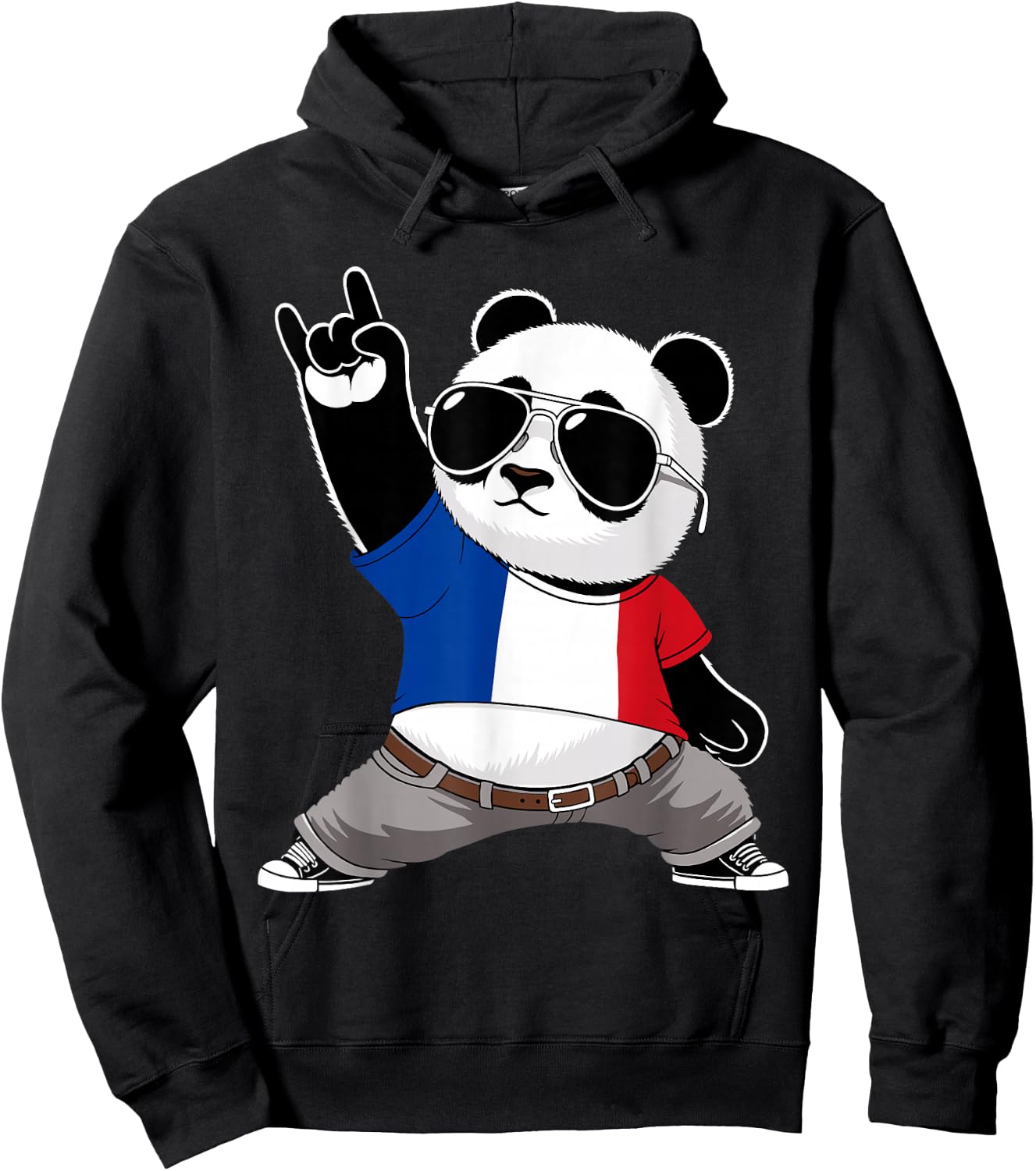 Drapeau français Hommes Femmes Enfants France Hoodie - Hoodie | Black