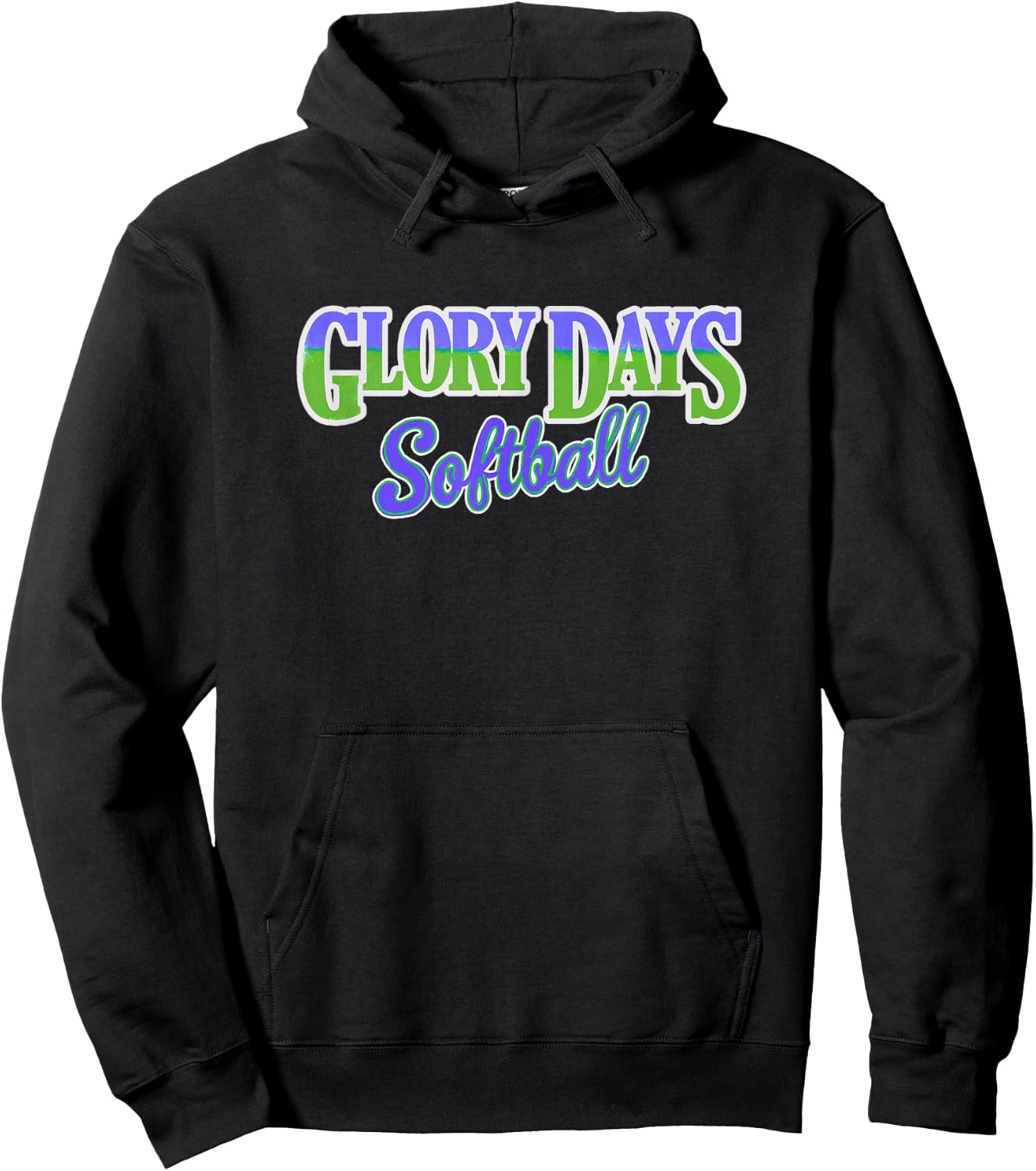 Glory Days Softball Hoodie - Hoodie | Black
