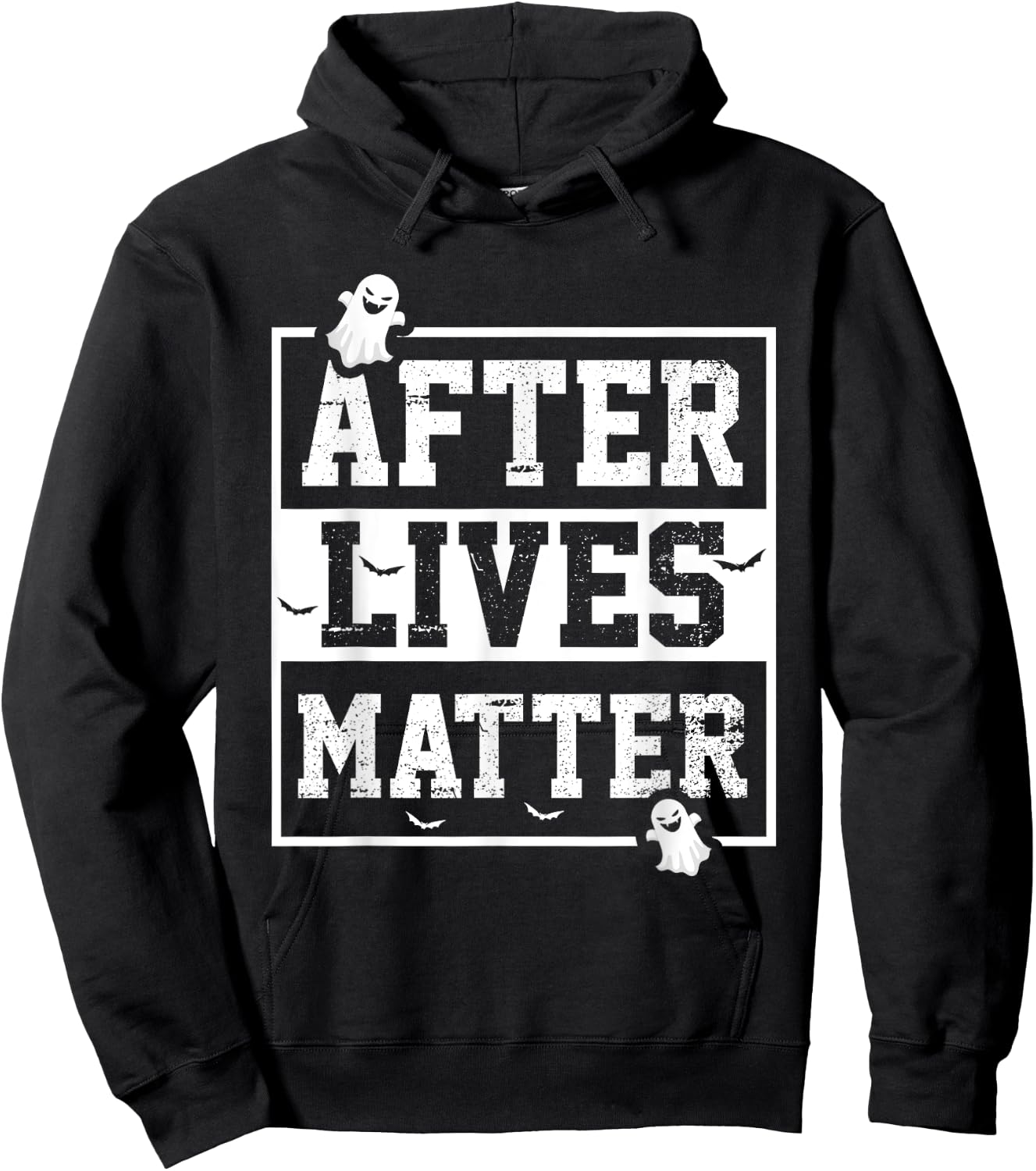 Funny After Lives Matter Ghost Hunting Halloween Poltergeist Hoodie - Hoodie | Black
