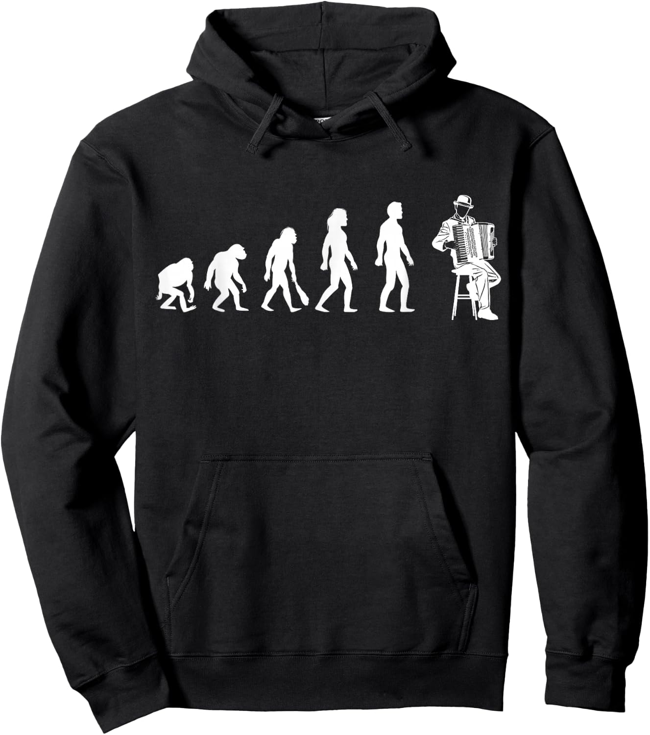 Accordeon Evolution Passion Men Women Child , Black, S Hoodie - Hoodie | Black