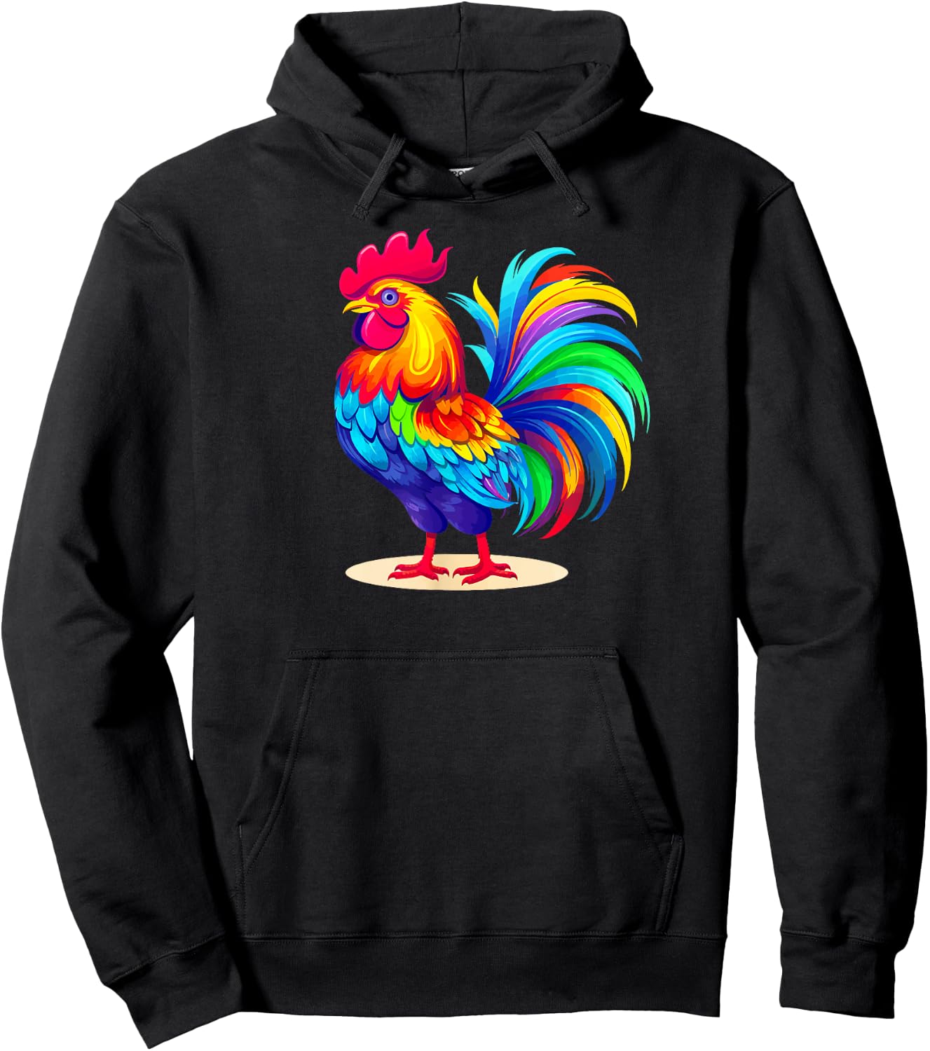 Rooster Country Decor Chicken Gallo Farm Hahn Gockel Hoodie - Hoodie | Black