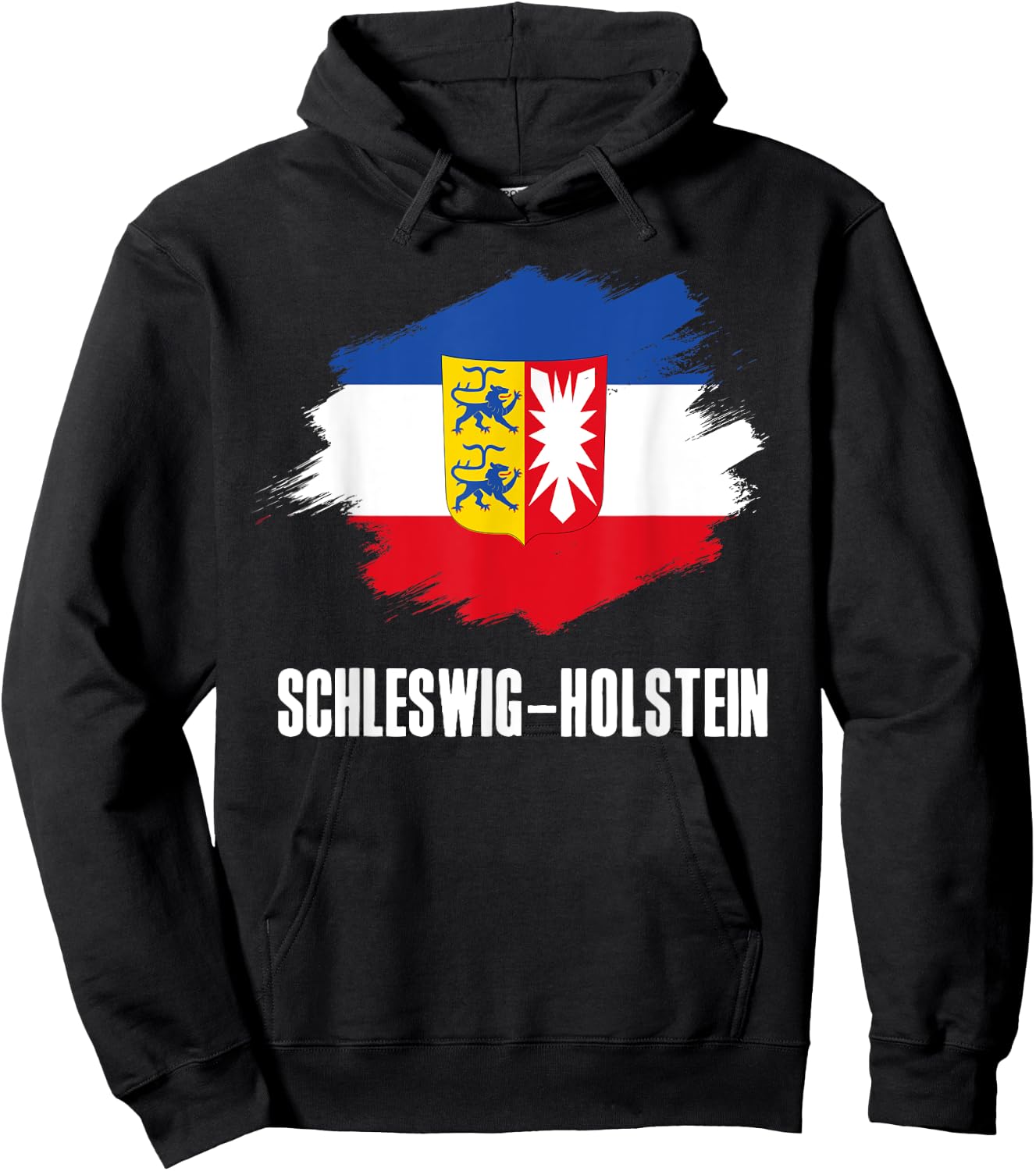 Schleswig-Holstein Flagge Bundesländerflagge Kiel Hoodie - Hoodie | Black