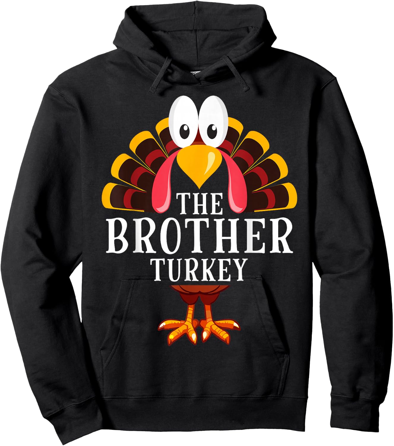 Thanksgiving The Brother Turkey Matching Hoodie - Hoodie | Black