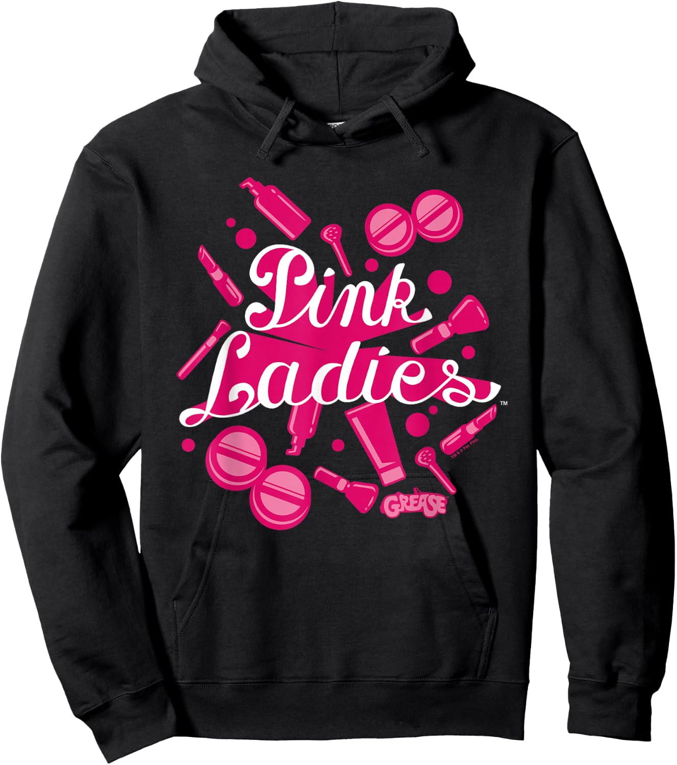 Grease Pink Ladies Accessories, Black, S Hoodie - Hoodie | Black