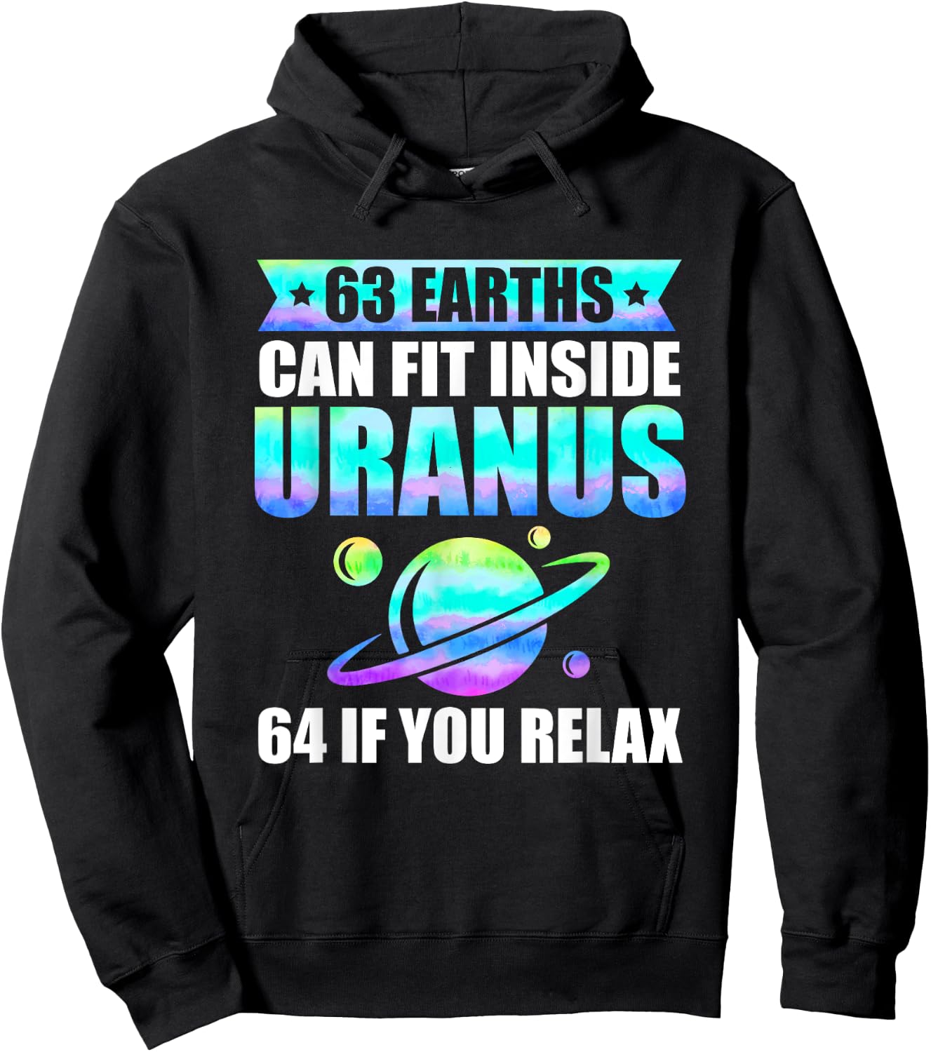 Funny Astronomy Uranus Astronomer Astrophysics Hoodie - Hoodie | Black