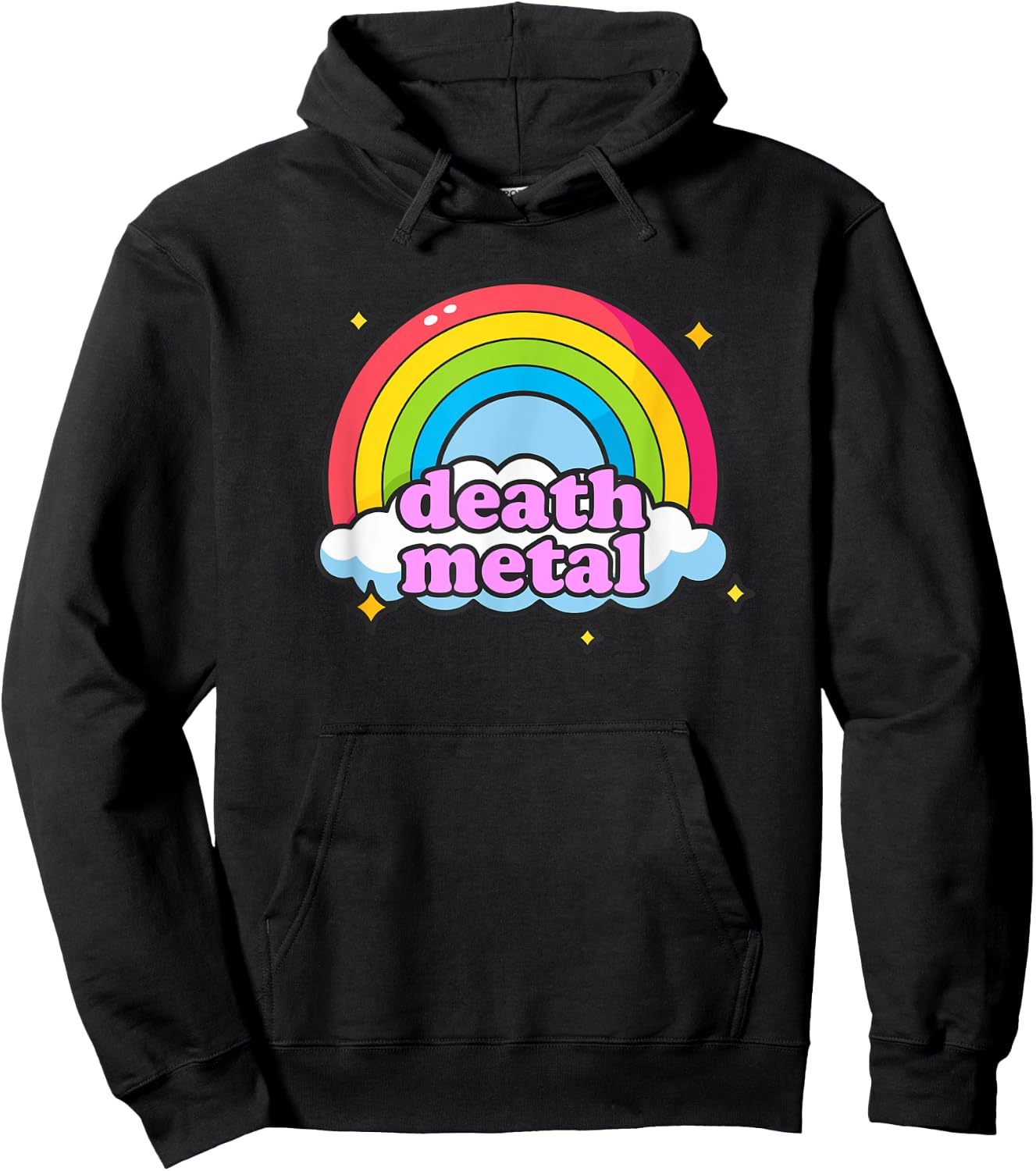Pink Death Metal - Rainbow Friendly Hoodie - Hoodie | Black