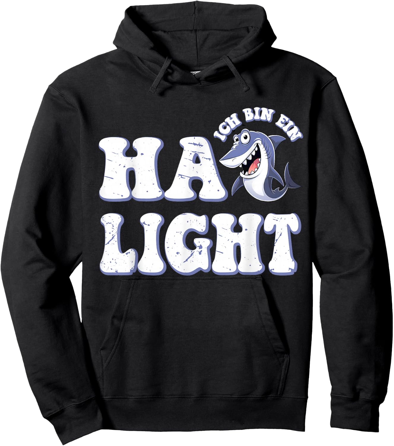 Ich bin ein Hailight Funny Shark Word Game Shark , blue Hoodie - Hoodie | Black