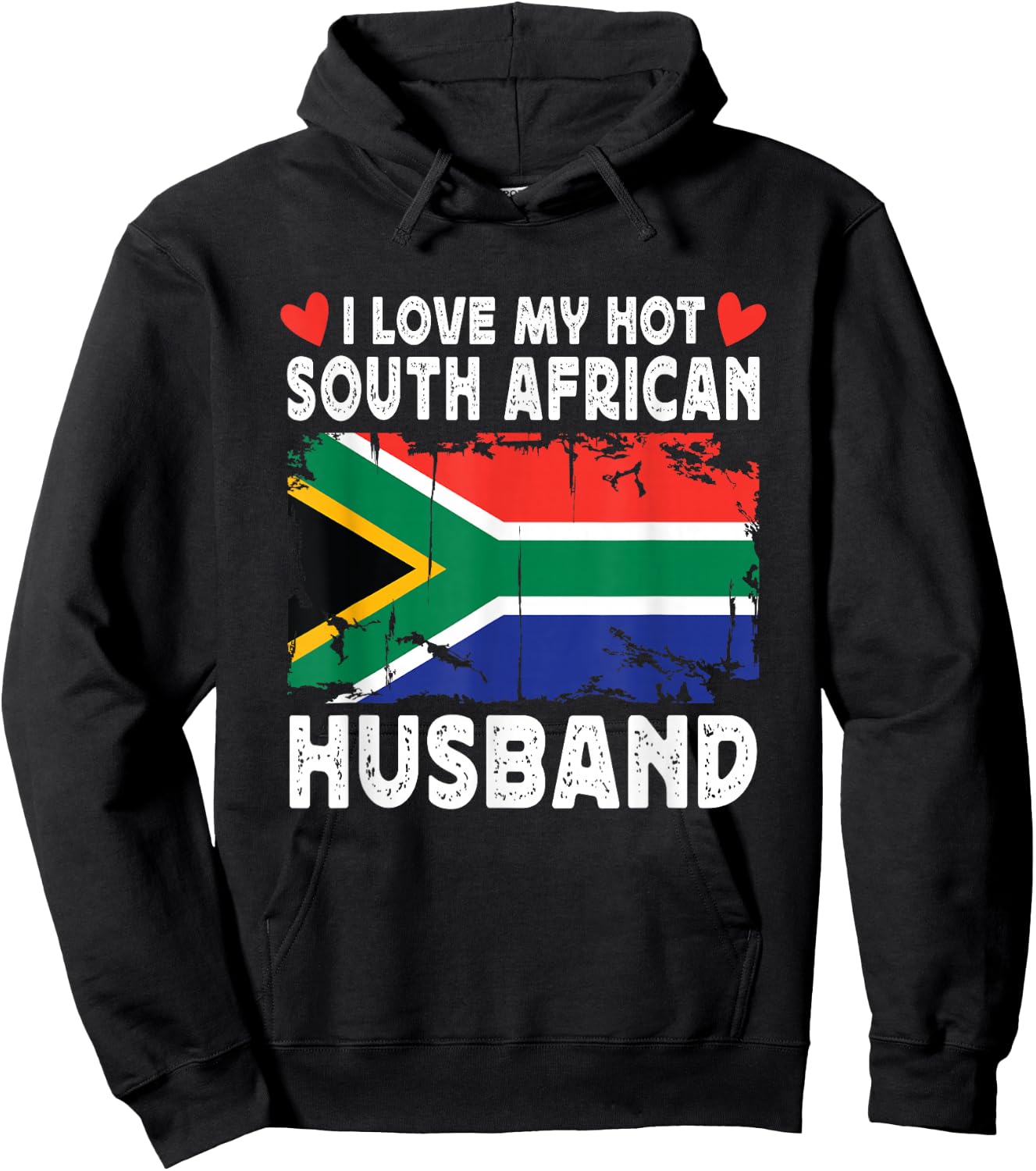 I Love My Hot South African Husband Spouses South Africa Hoodie - Hoodie | Black