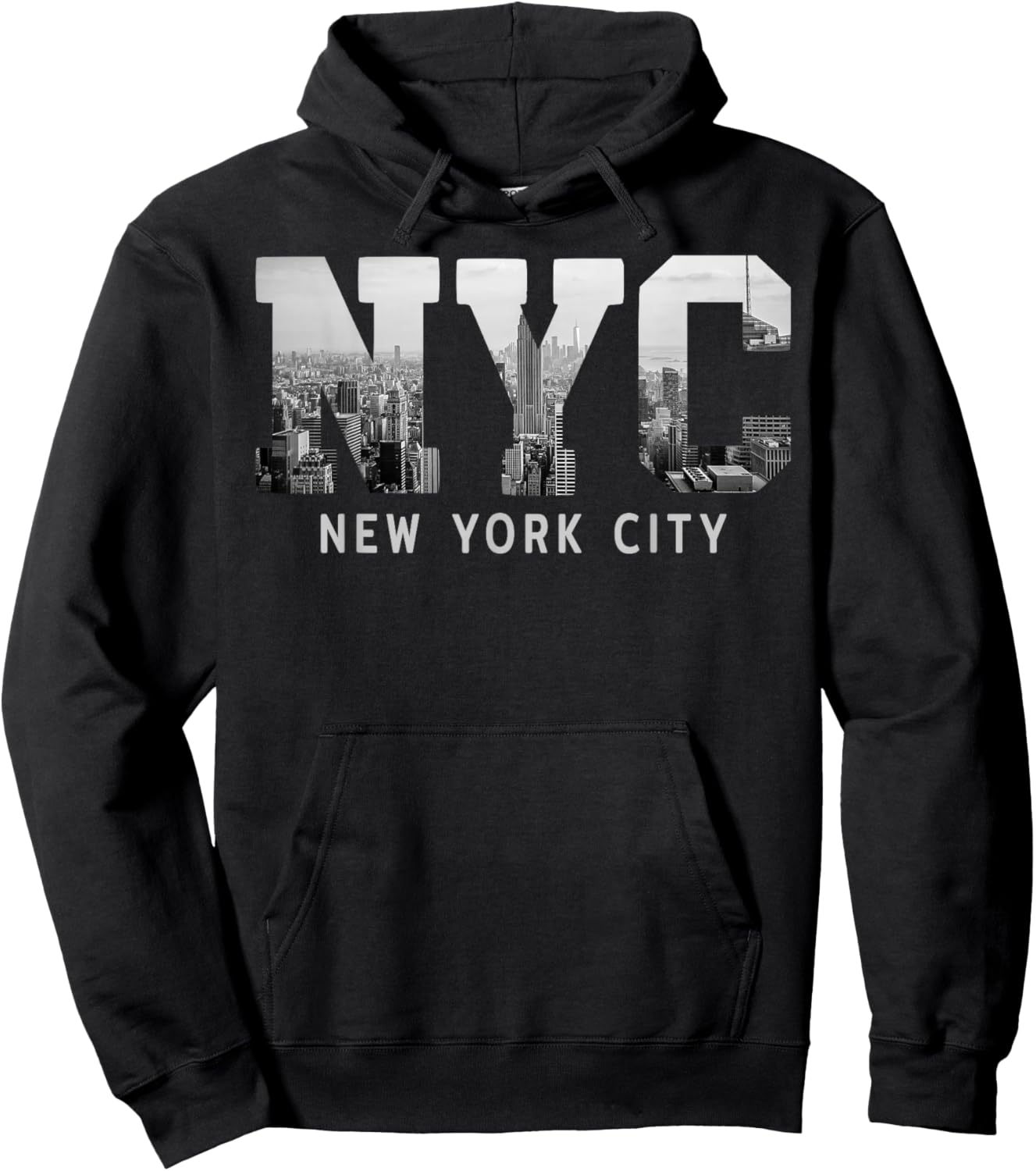 New York City Skyline Souvenir Hoodie - Hoodie | Black