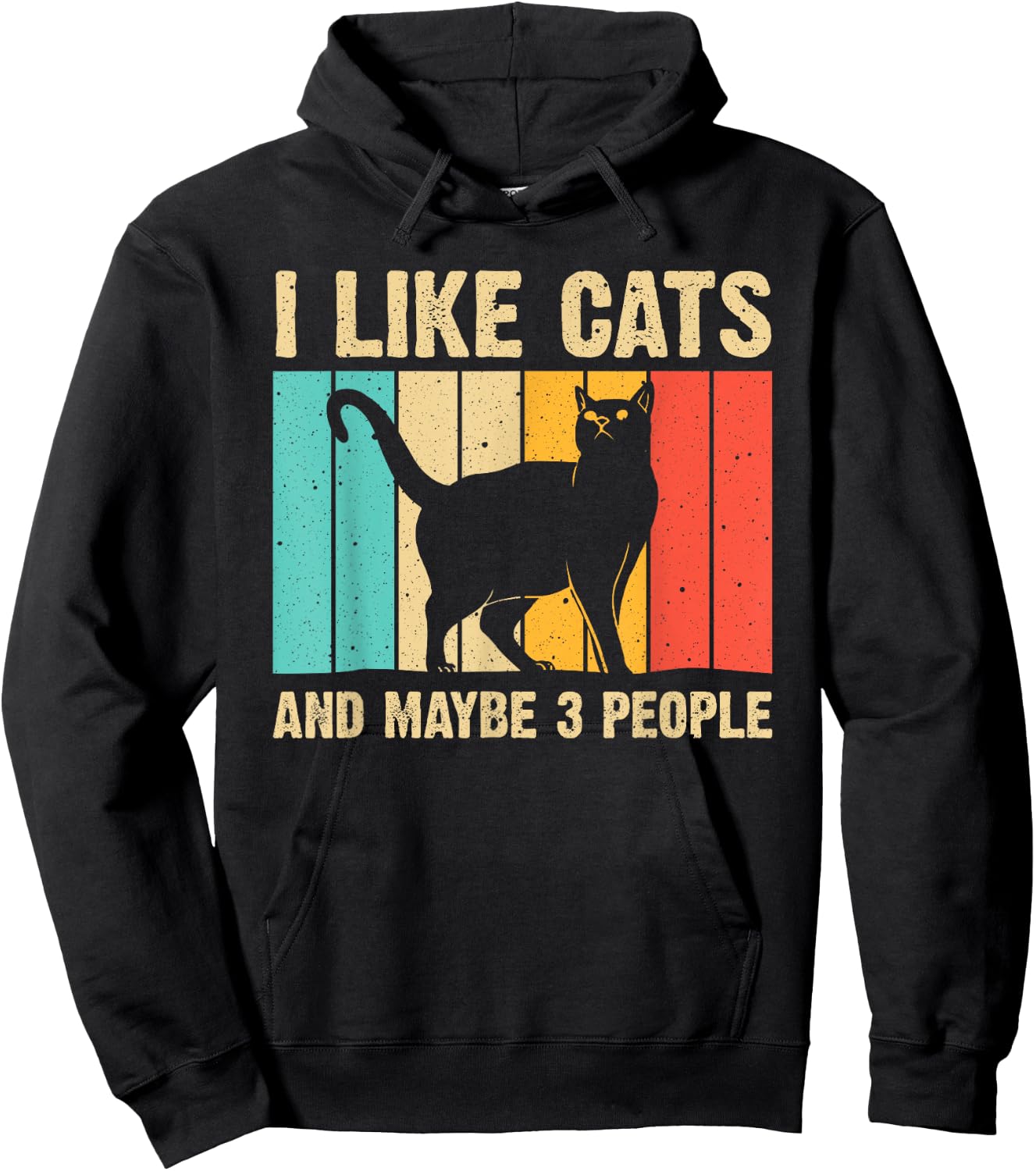 Funny Cat Design Cat Lover Women Animal Introvert Hoodie - Hoodie | Black