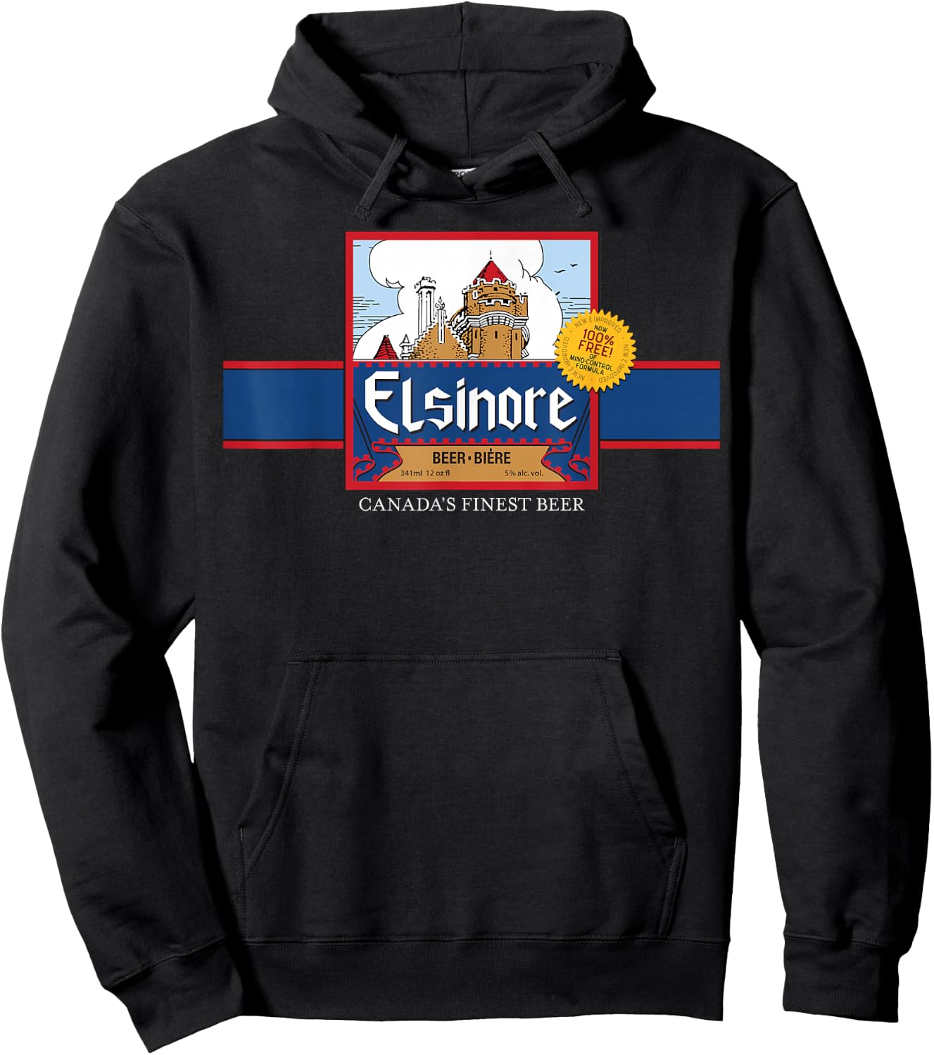 "Elsinore Beer" New & Improved - Retro 80's Hoodie - Hoodie | Black