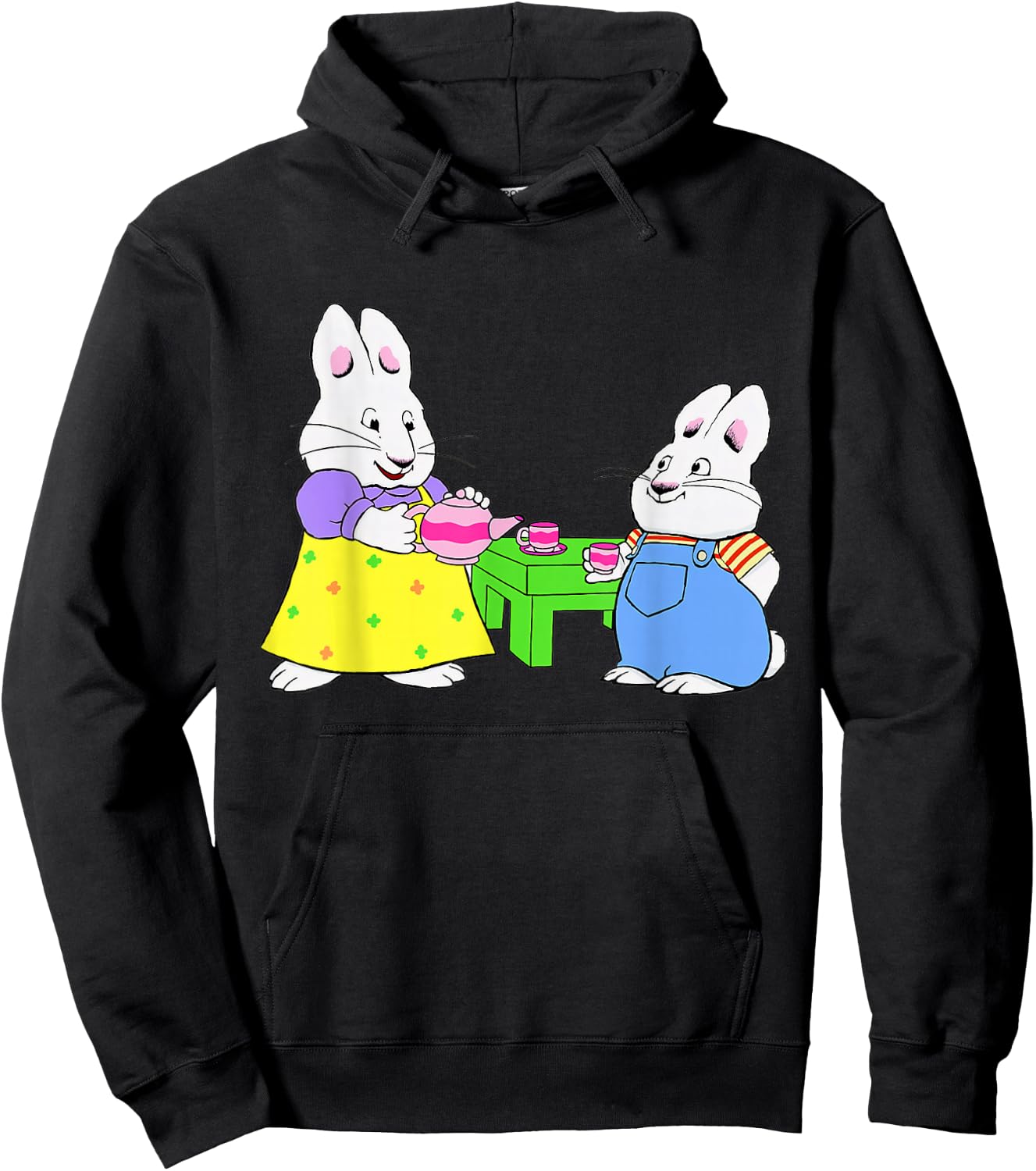 Max And 90s Ruby Birthday Decorations Hoodie - Hoodie | Black