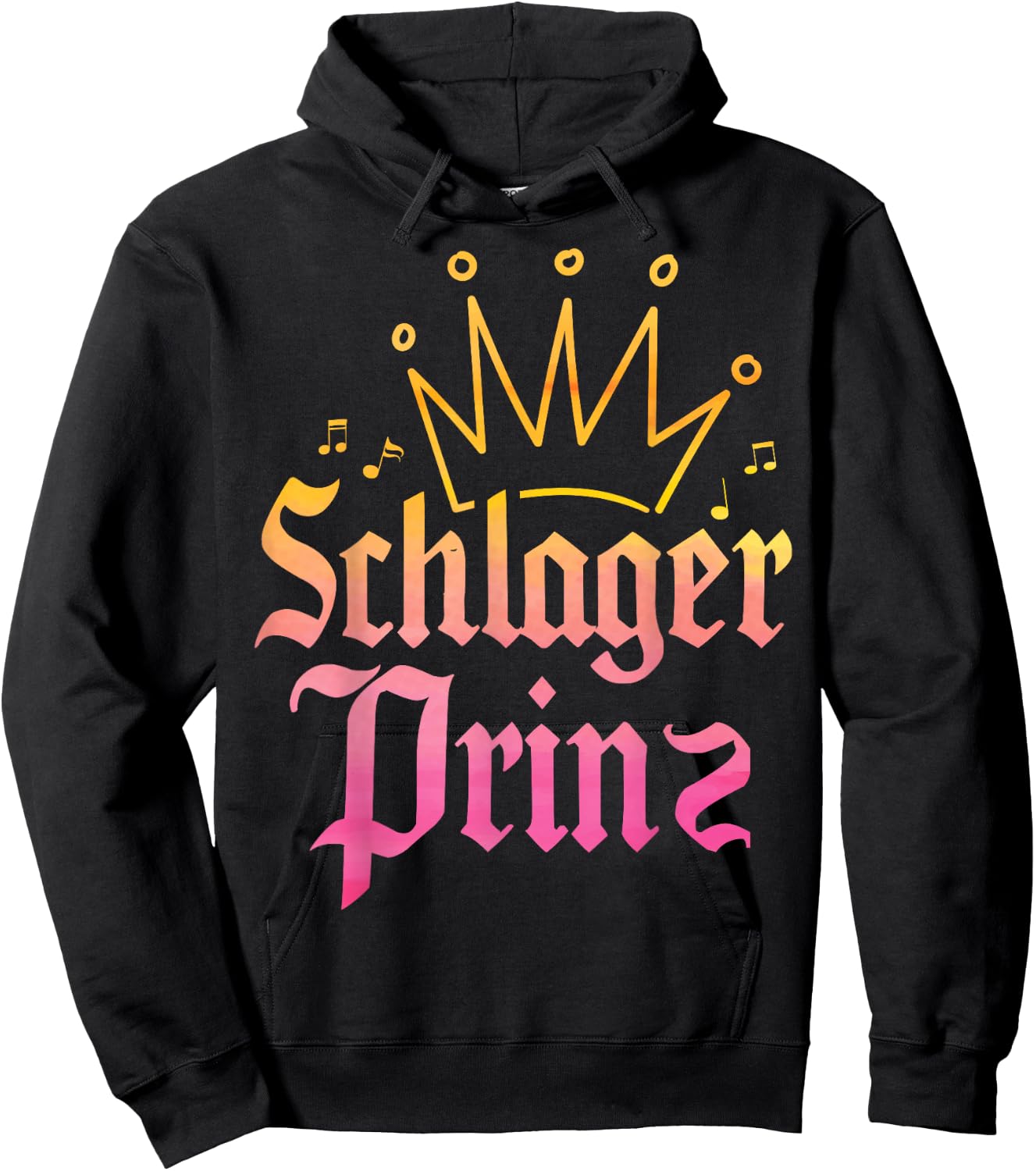 Schlagerprinz Schlageroutfit Partnerlook Schlagermusik Hoodie - Hoodie | Black