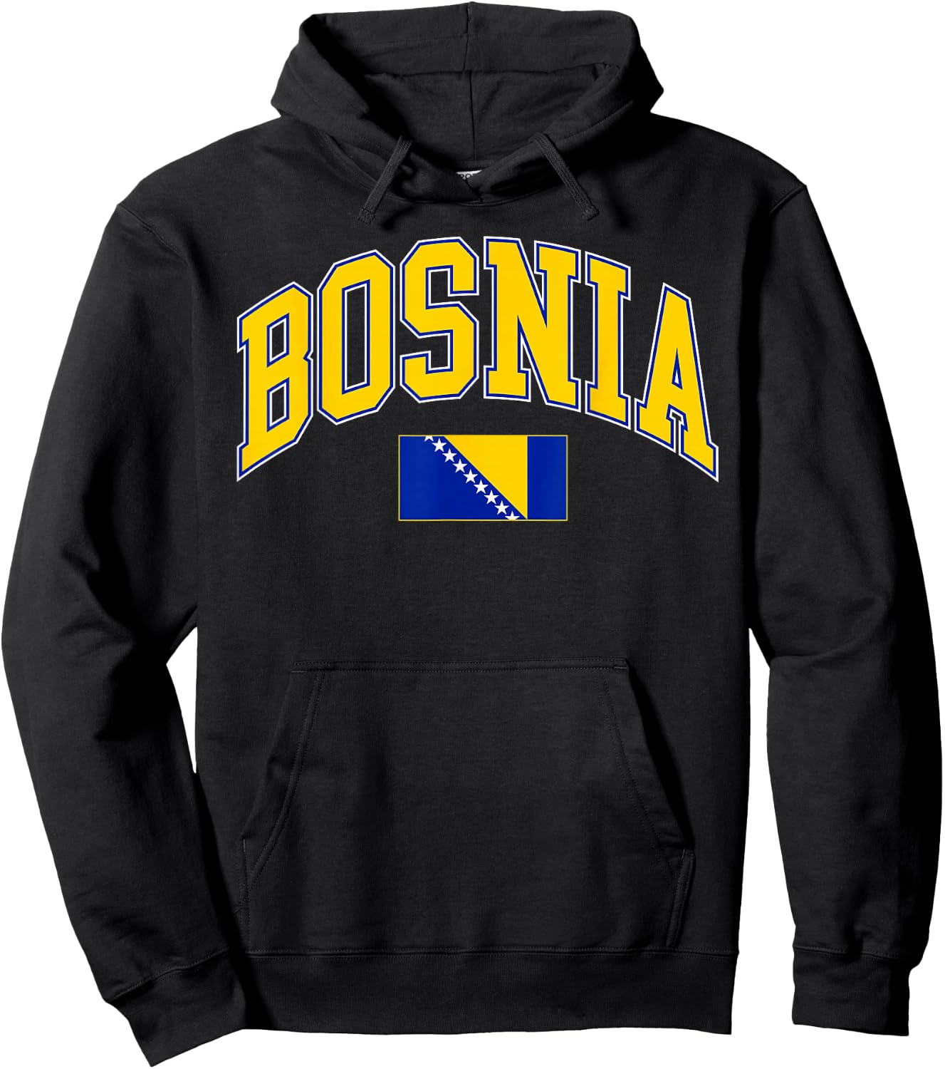 Proud Bosnia Herzegovina Cheer Country Favorite Spirit Game Hoodie - Hoodie | Black